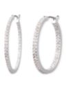 Silver-Tone Hoop Earrings