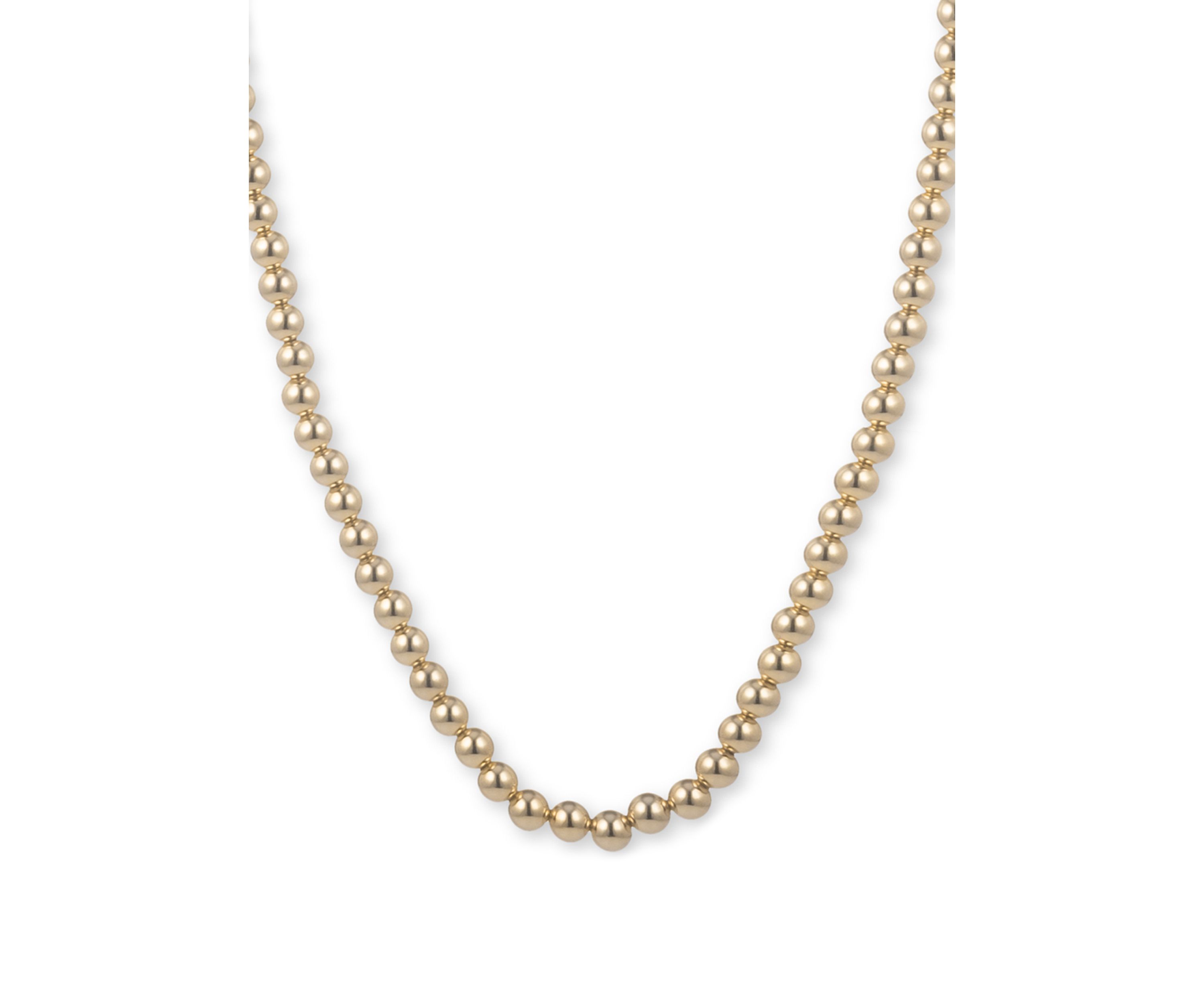 Gold-Tone Metal bead Collar Necklace
