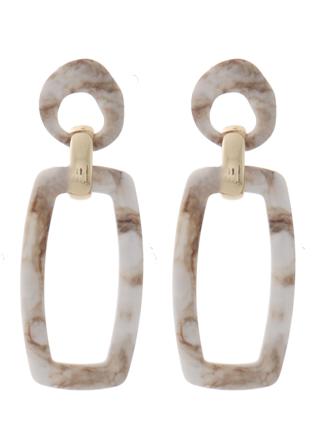 Open Lucite Drop Earrings