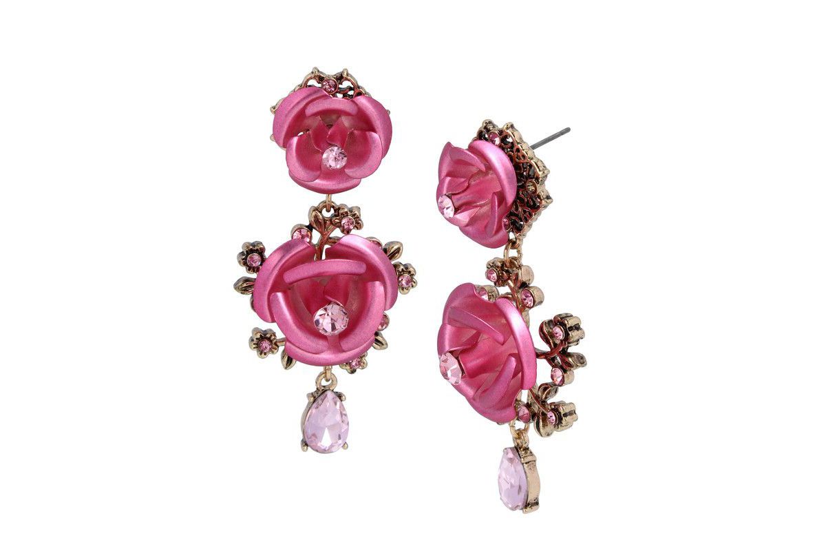 Rose Drop Earrings
