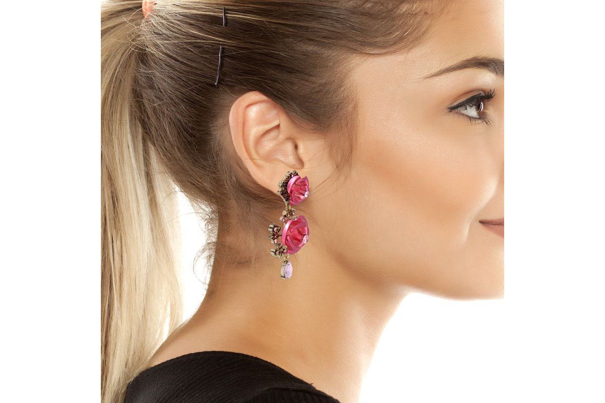 Rose Drop Earrings