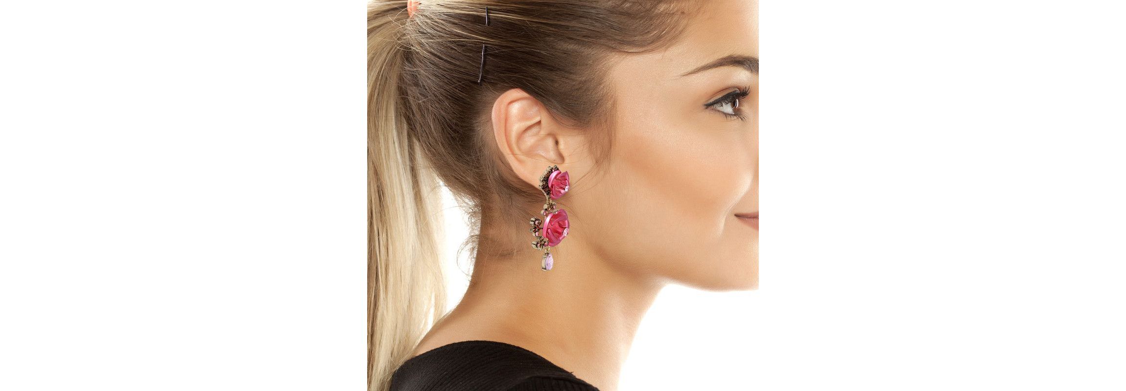 Rose Drop Earrings