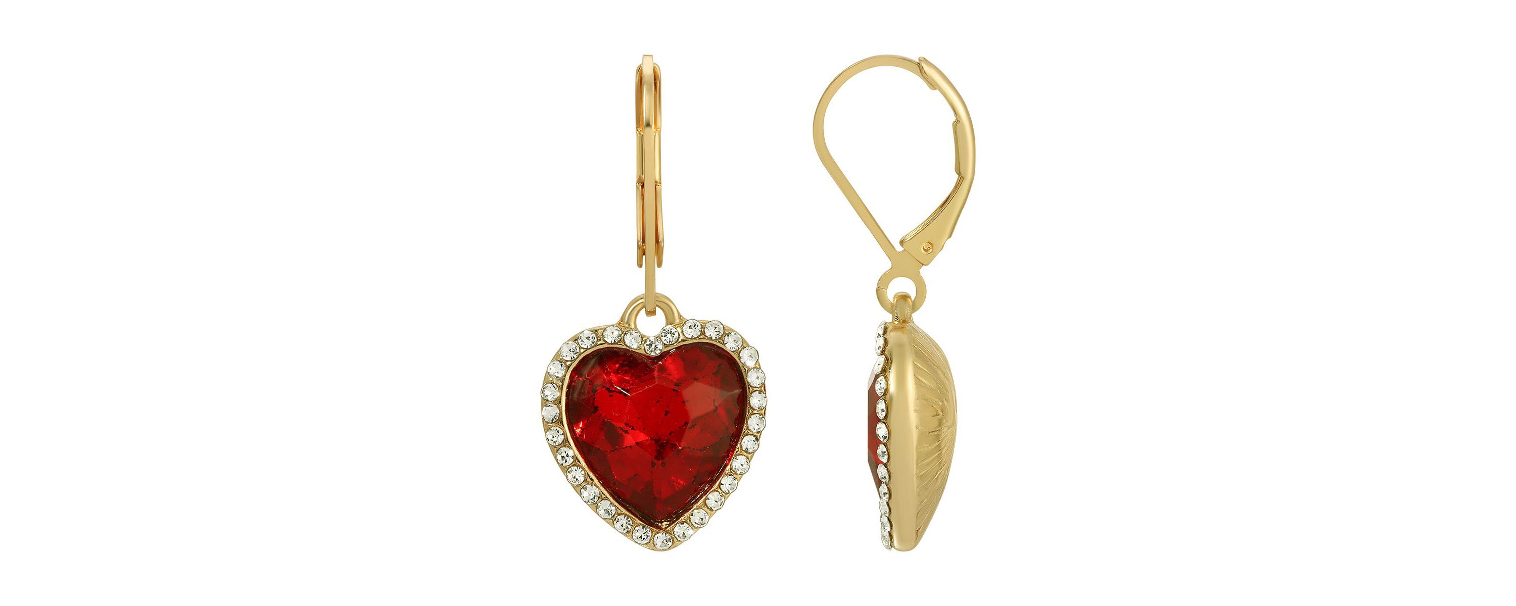 Heart Drop Earrings