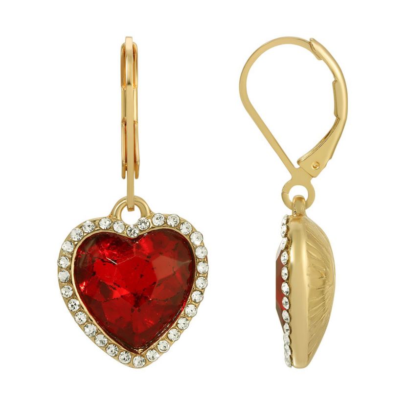 Heart Drop Earrings