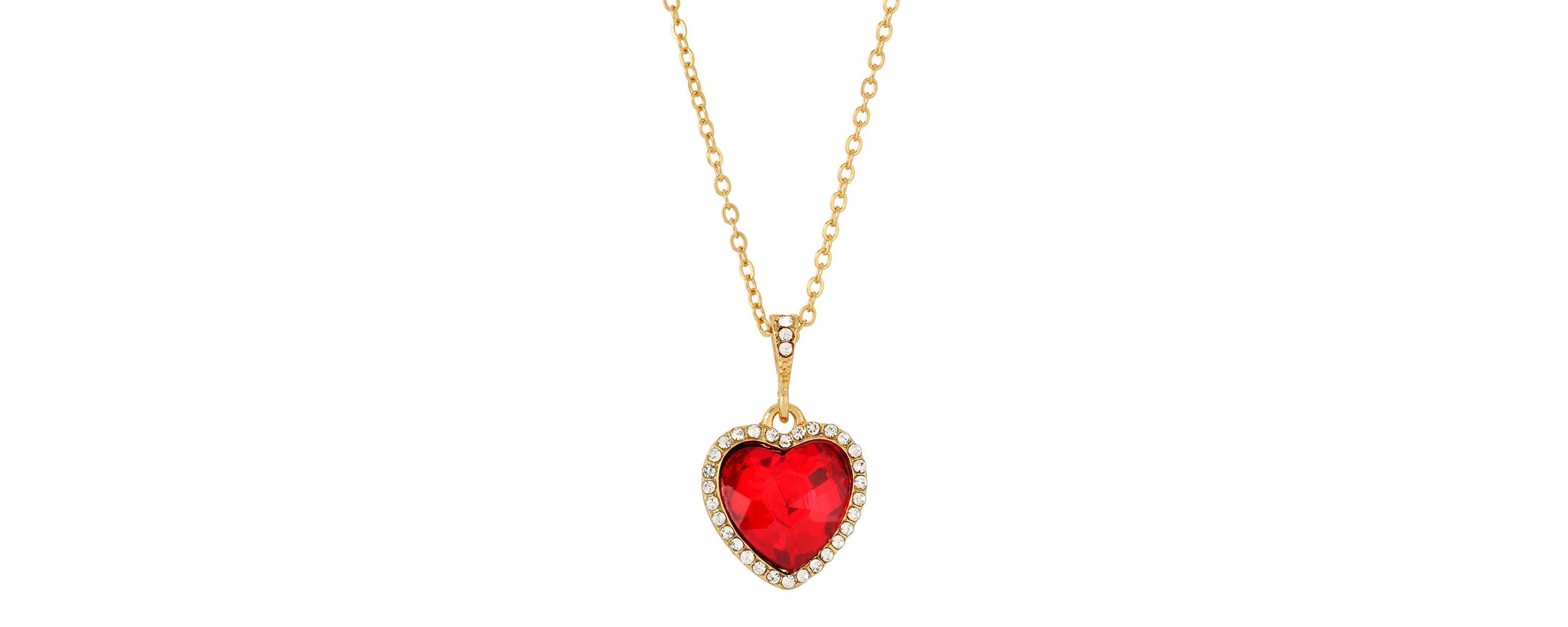 Heart Pendant Necklace 16" adj