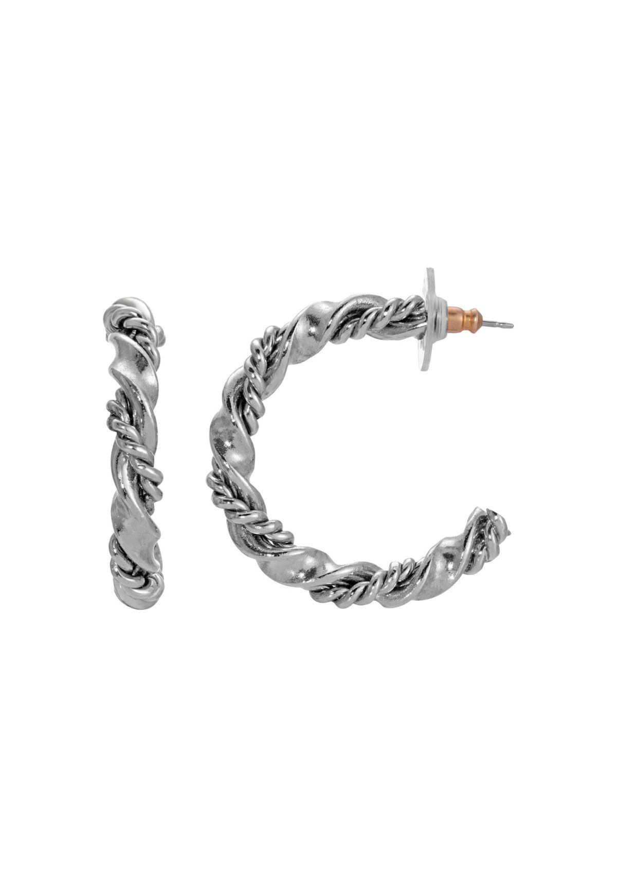 Textured Hoop Earrings