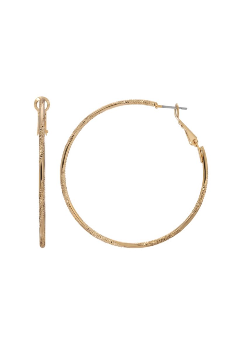 Thin Click Back Hoop Earrings
