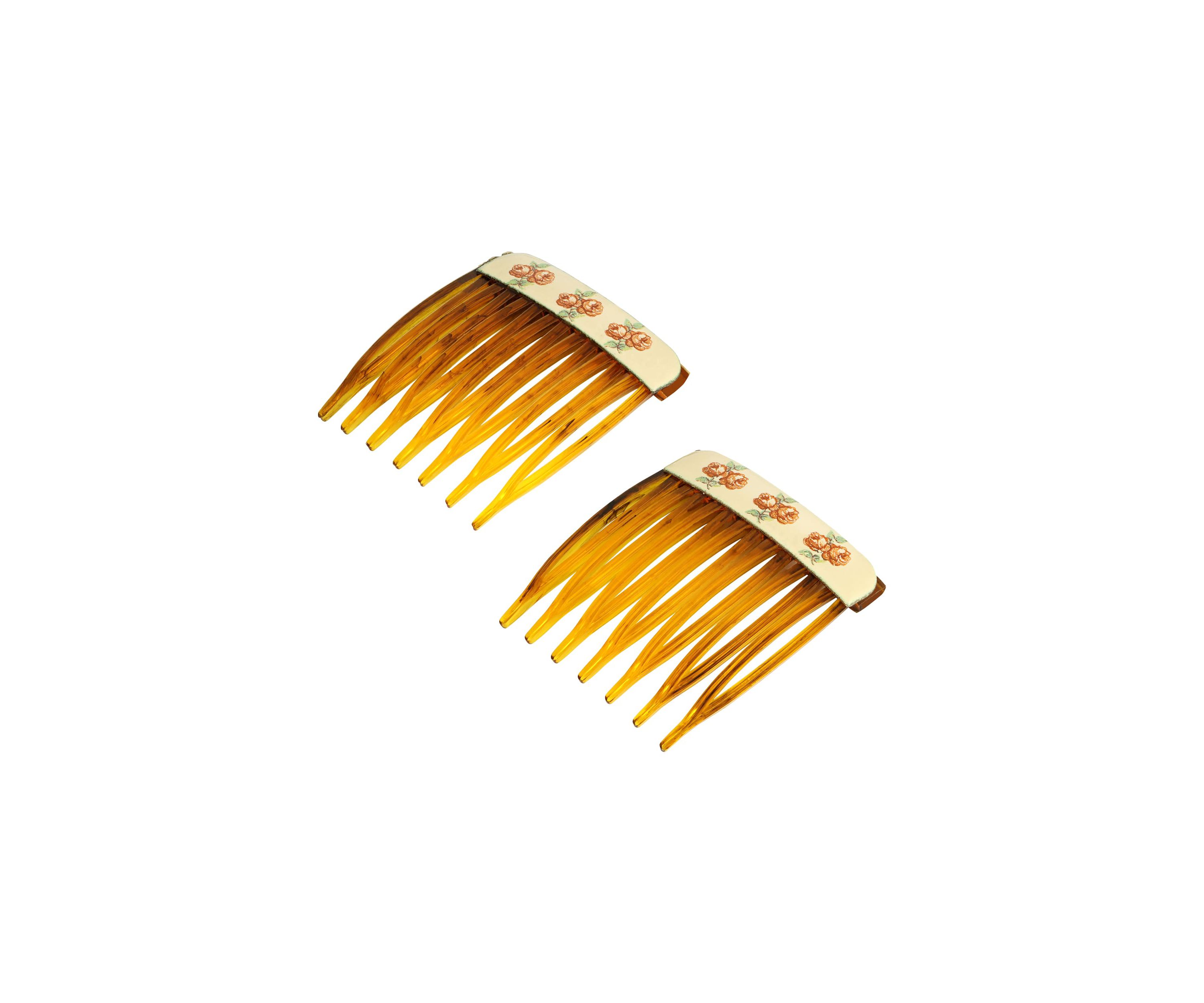 Acrylic Floral Hair Comb Set