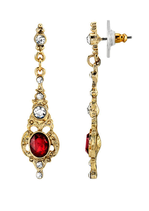 Downton Abbey Belle Epoch Stone and Crystal Drop