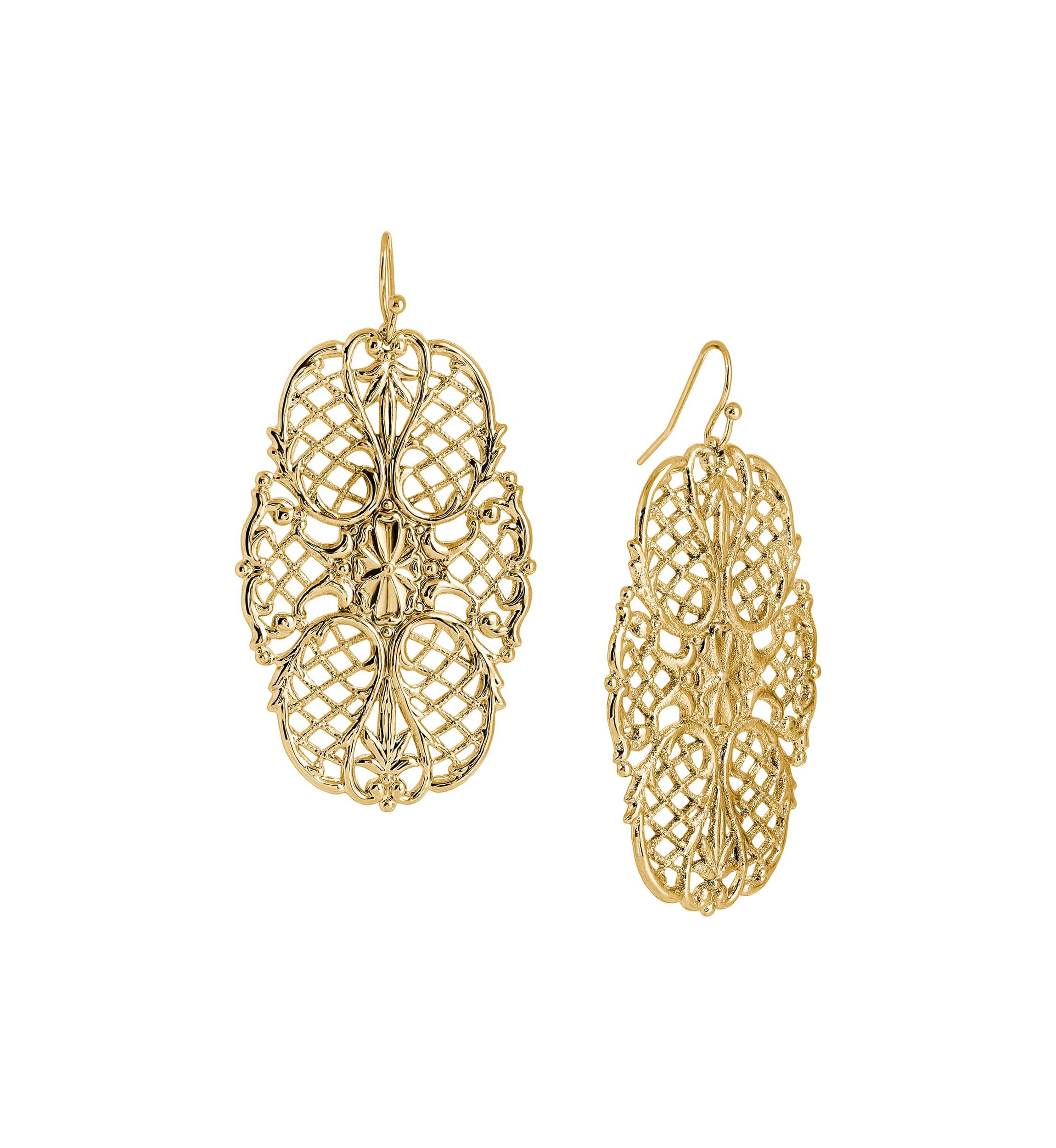 Fancy Filigree Drop Earrings