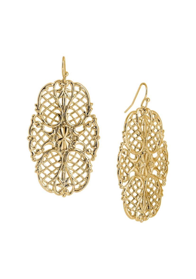 Fancy Filigree Drop Earrings