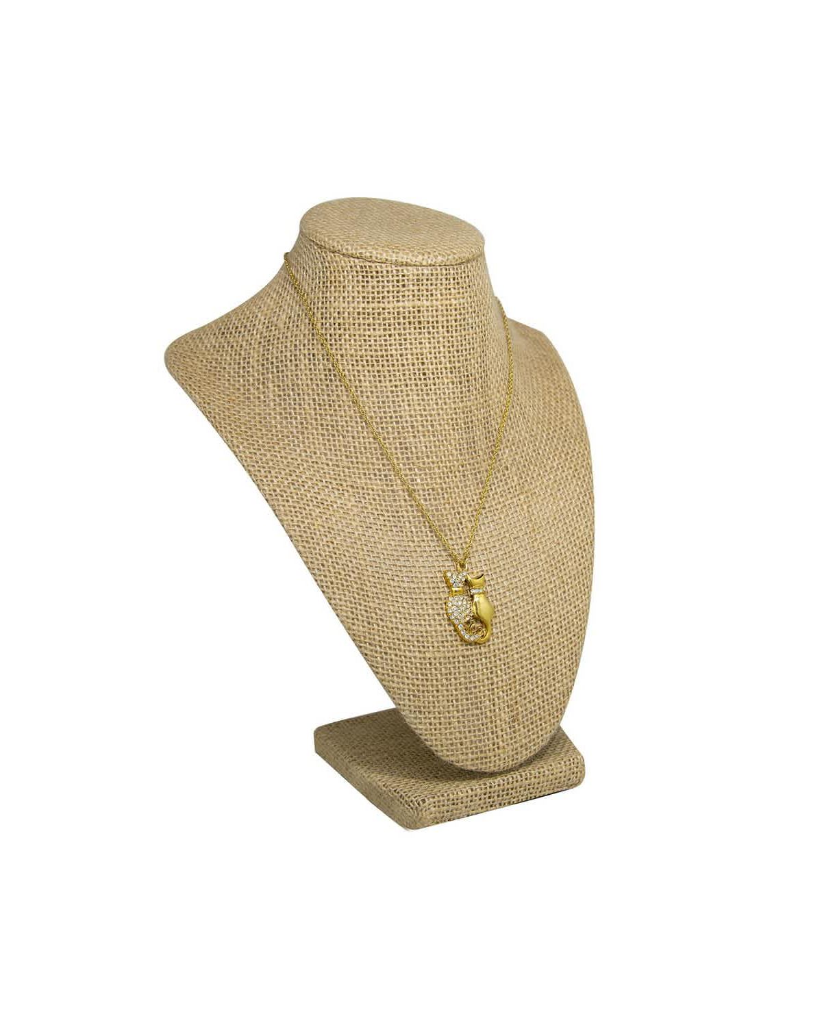 Gold Tone Crystal Double Cat 16A Necklace