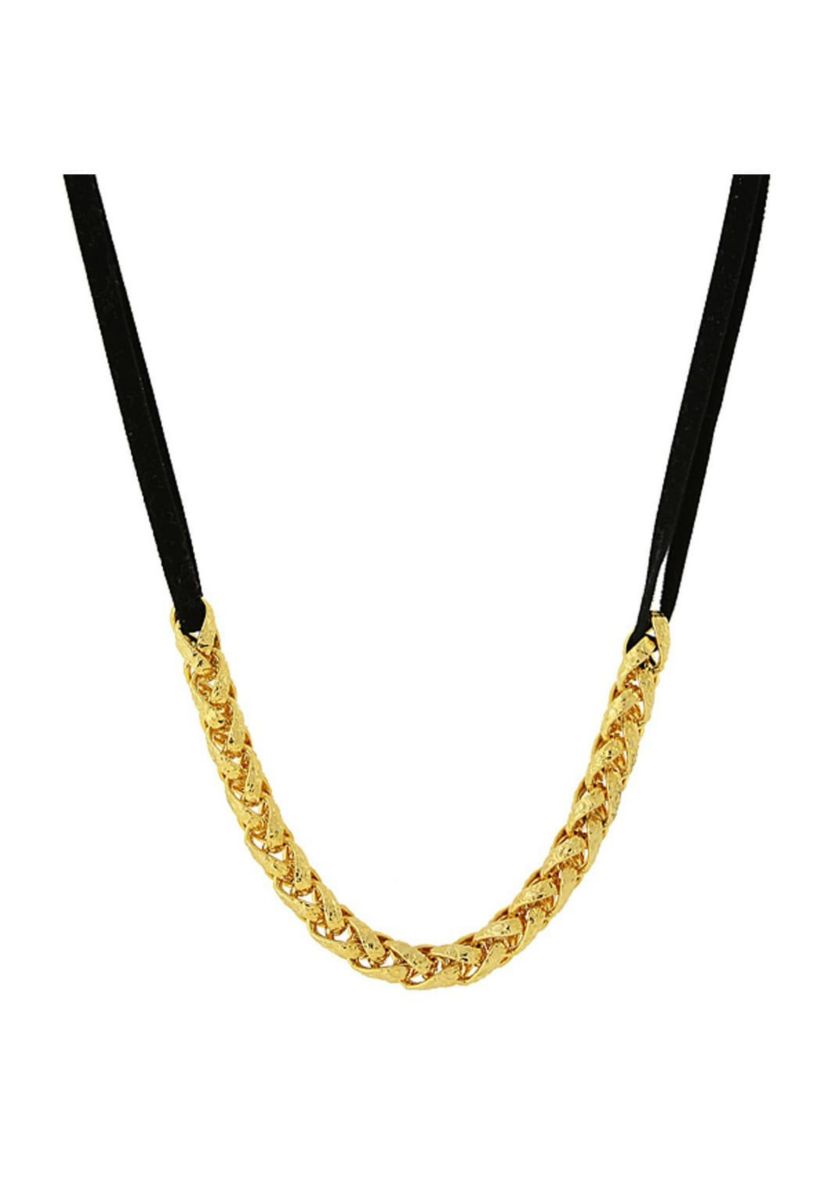 14k Gold Dipped Chain Necklace 16in Adj.