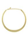14k Gold Dipped Collar Necklace 18"Adj.