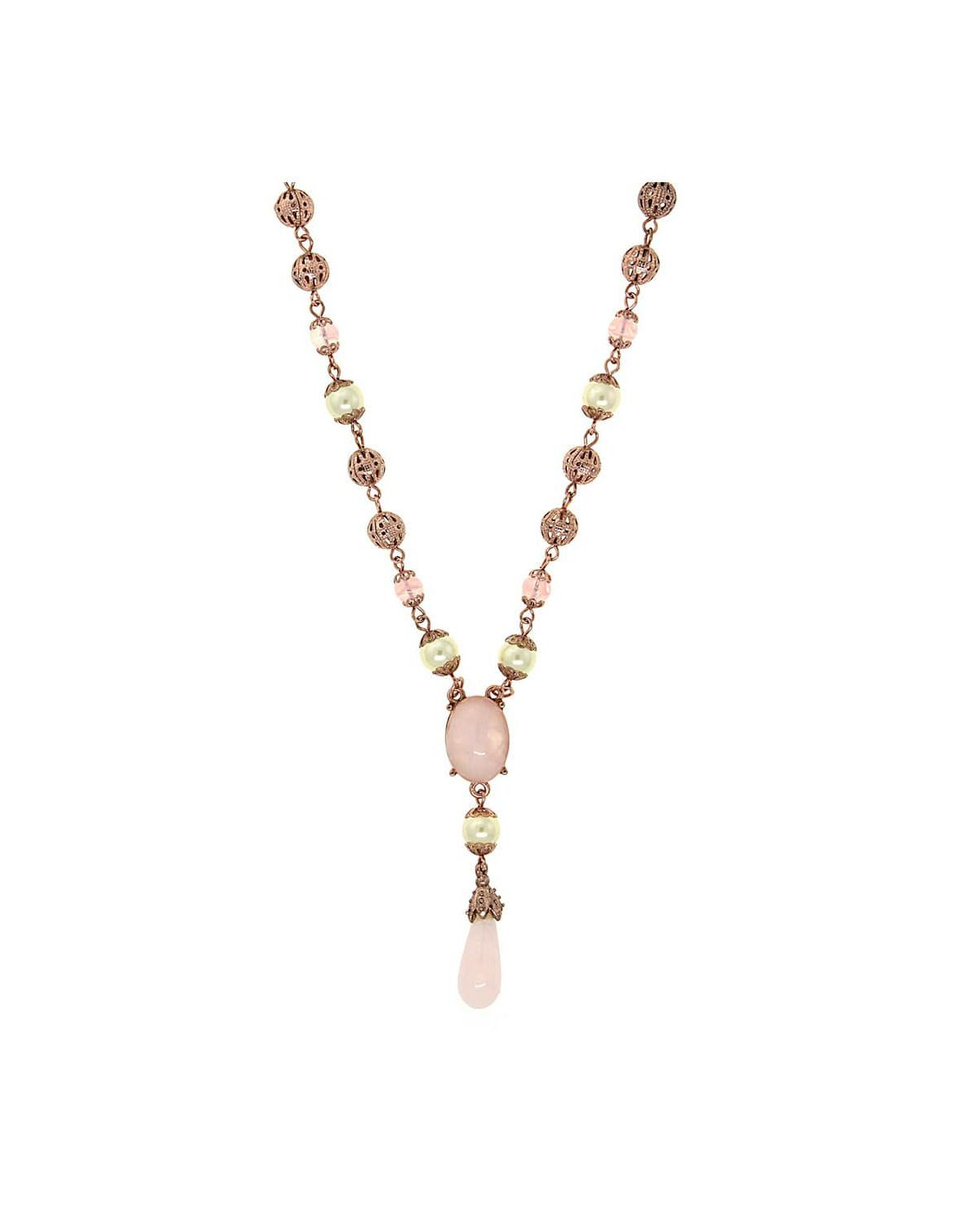 Rose Gold/Cultura Prl/Rse Quartz Y Neck 16"Adj.