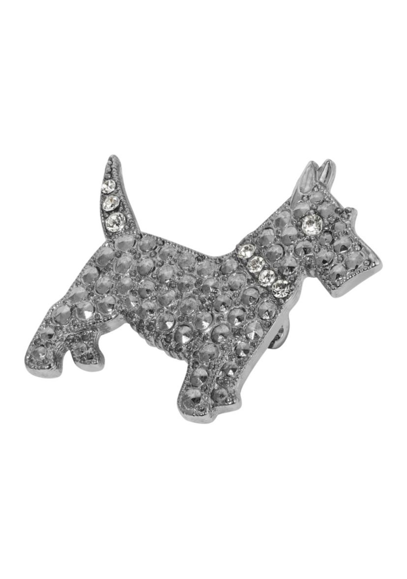 Crystal Scottish Terrier Pin