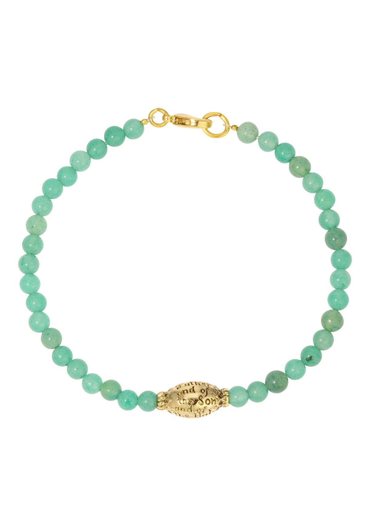 Gold Tone Semi Precious Bead Bracelet