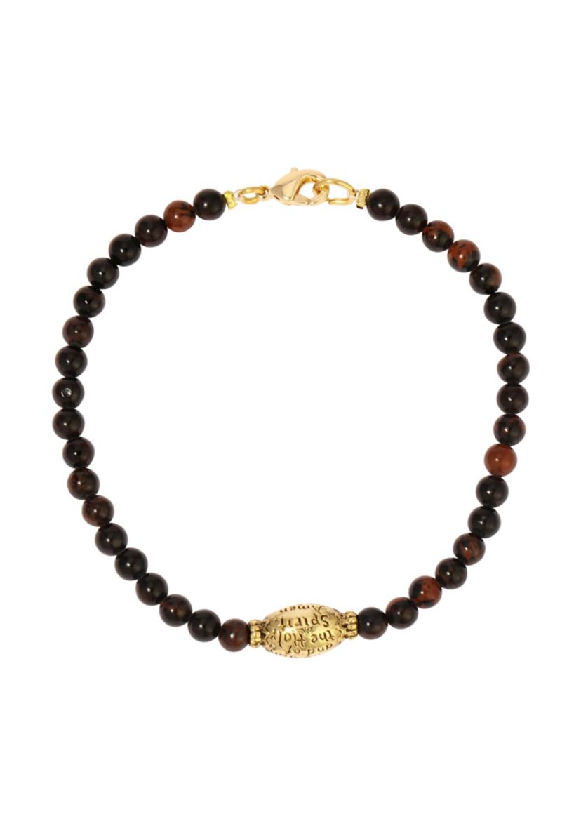 Gold Tone Semi Precious Bead Bracelet