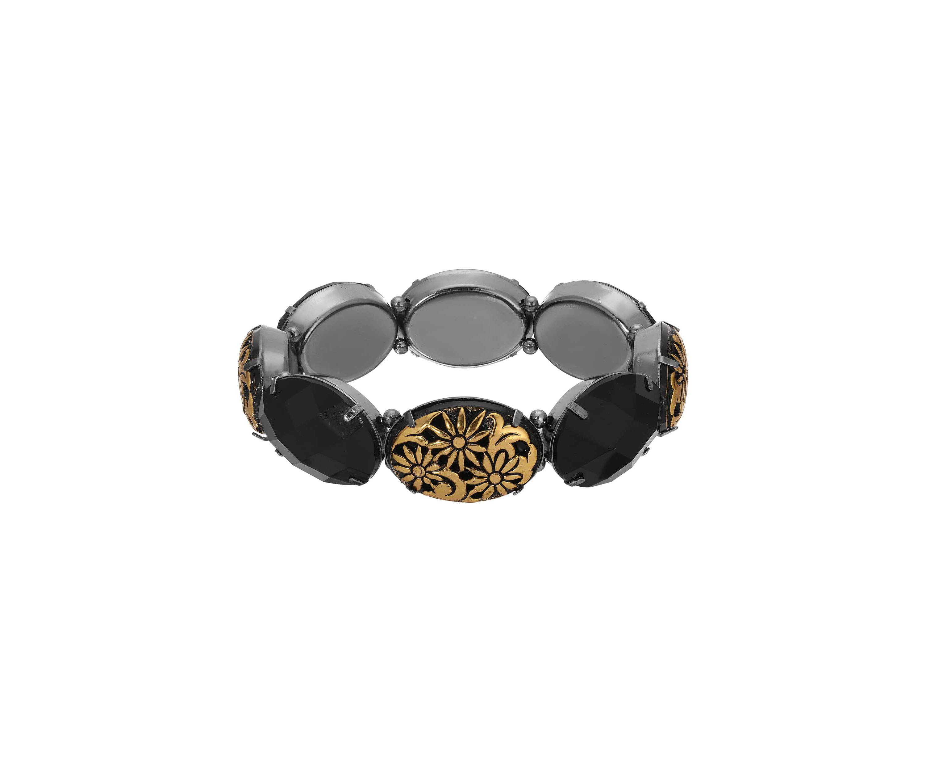 Color Stone Stretch Bracelet