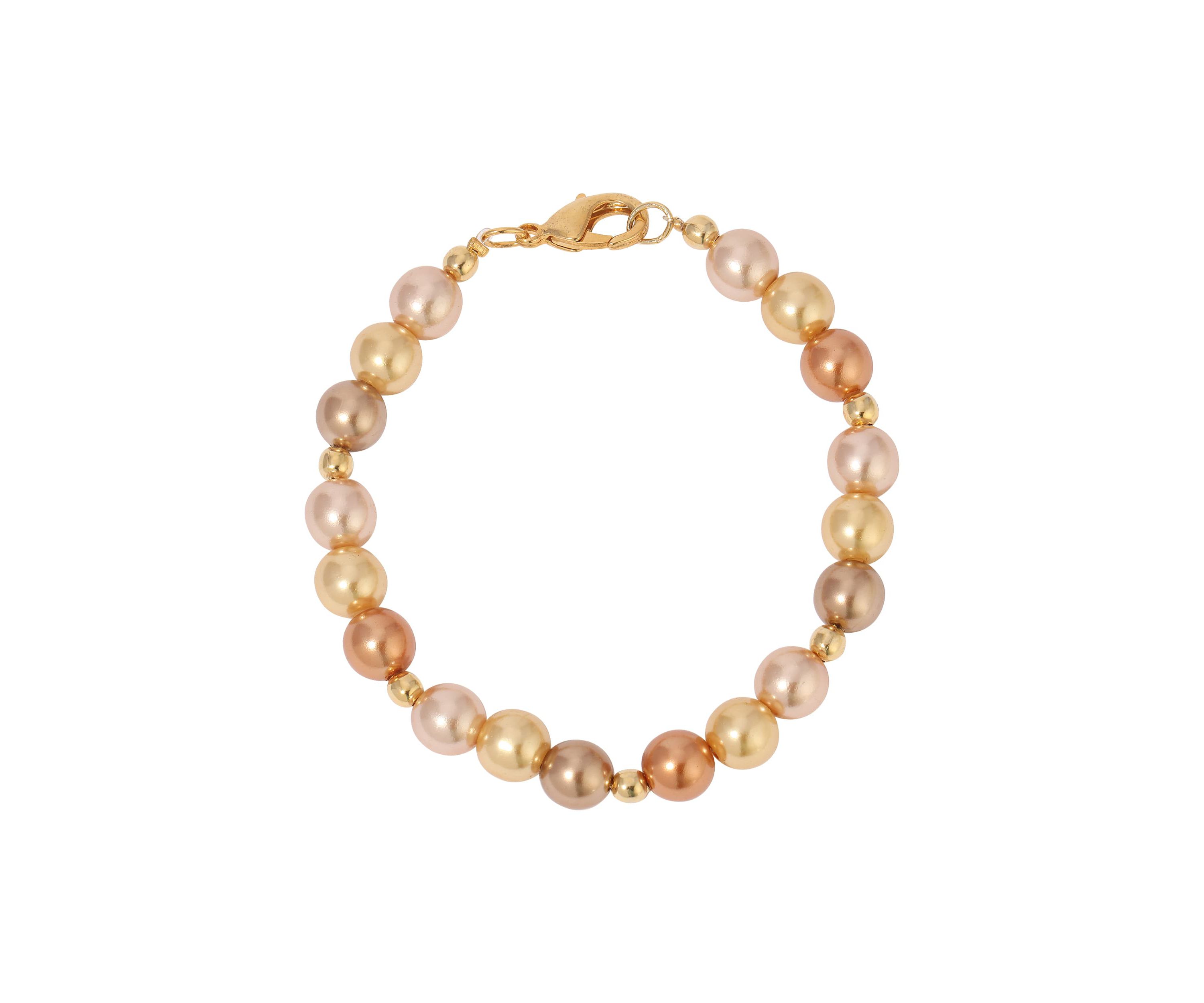 Multi Color Round Bead Bracelet