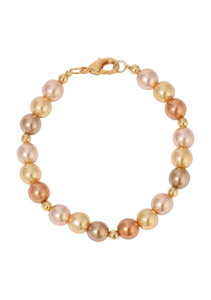 Multi Color Round Bead Bracelet