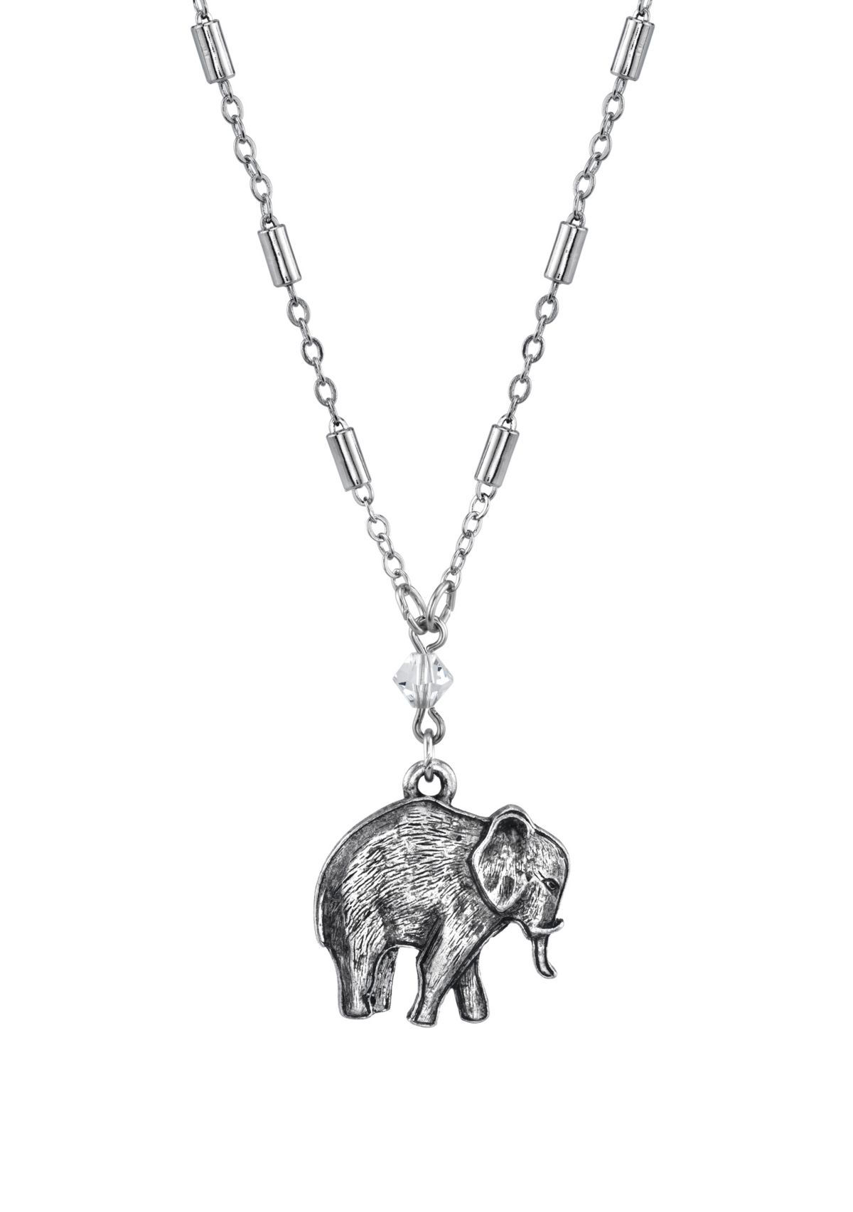 Pewter Elephant Necklace