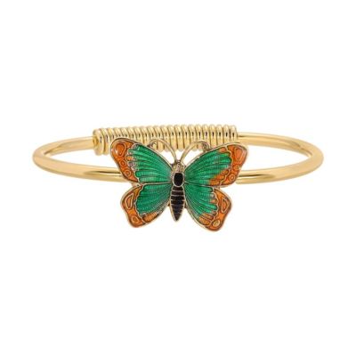 Gold Tone Butterfly Bracelet