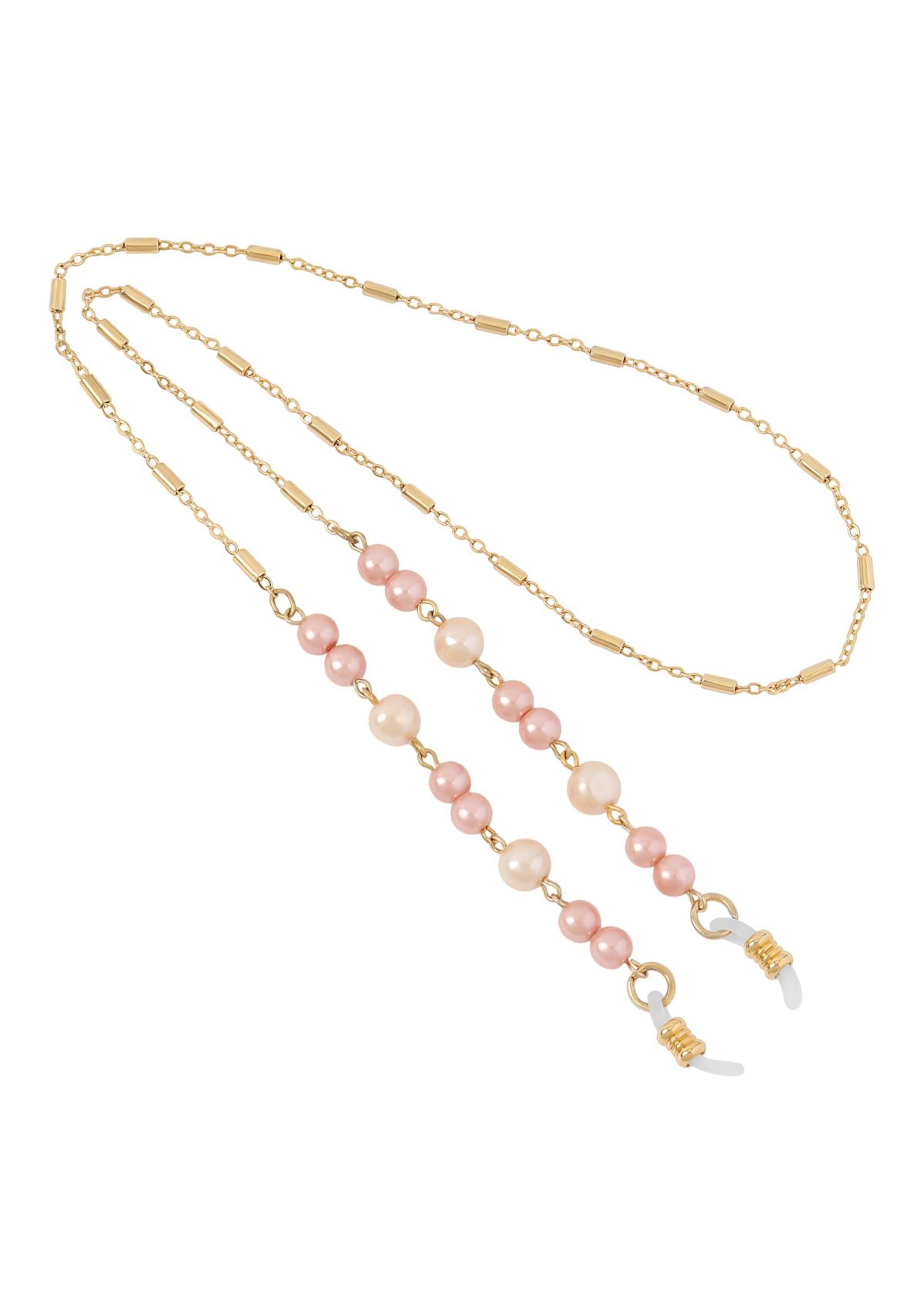 Gold Tone Raspberry Faux Pearl 24" Eyeglass Holder