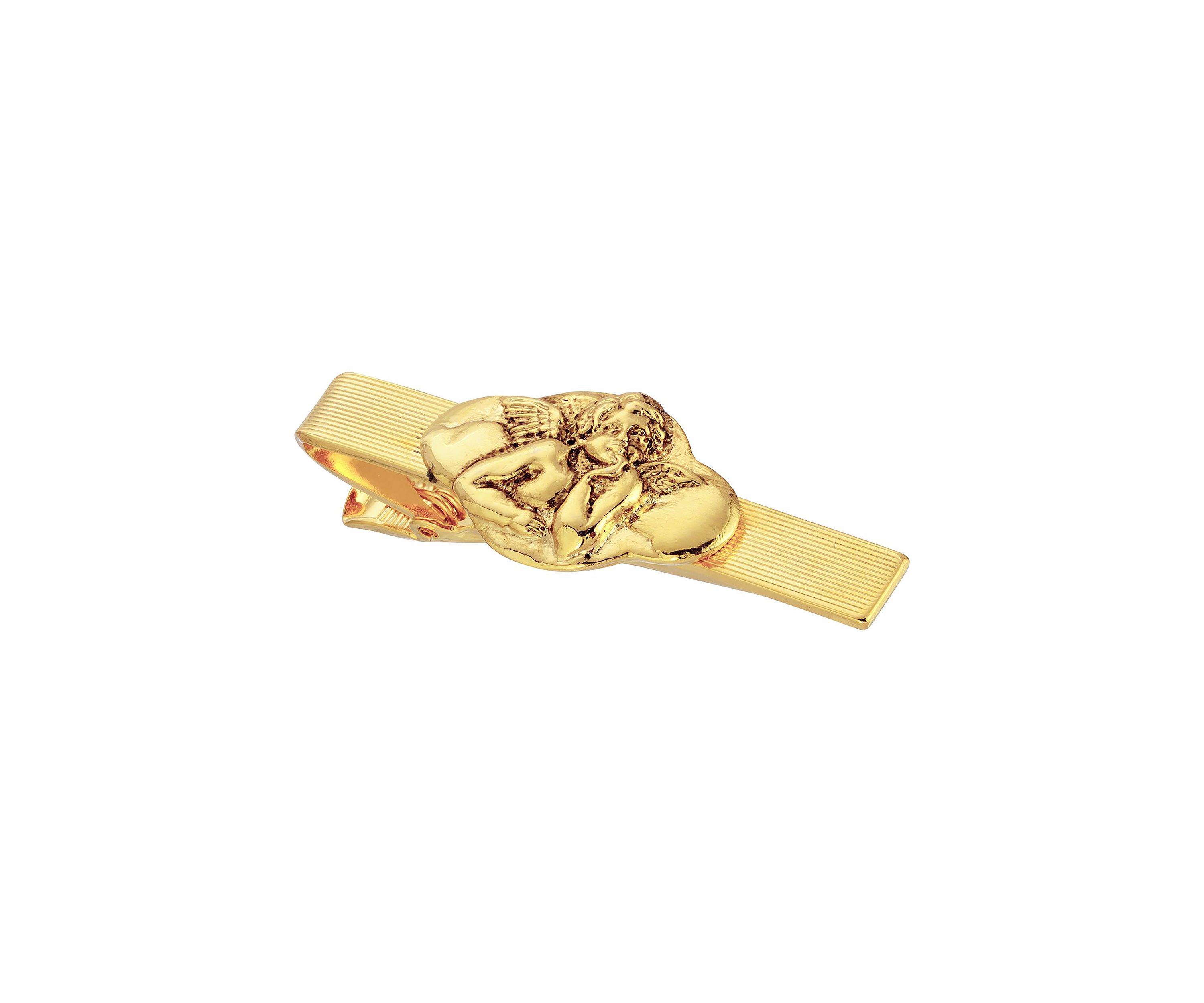14K Gold-Dipped Angel Tie Bar Clip