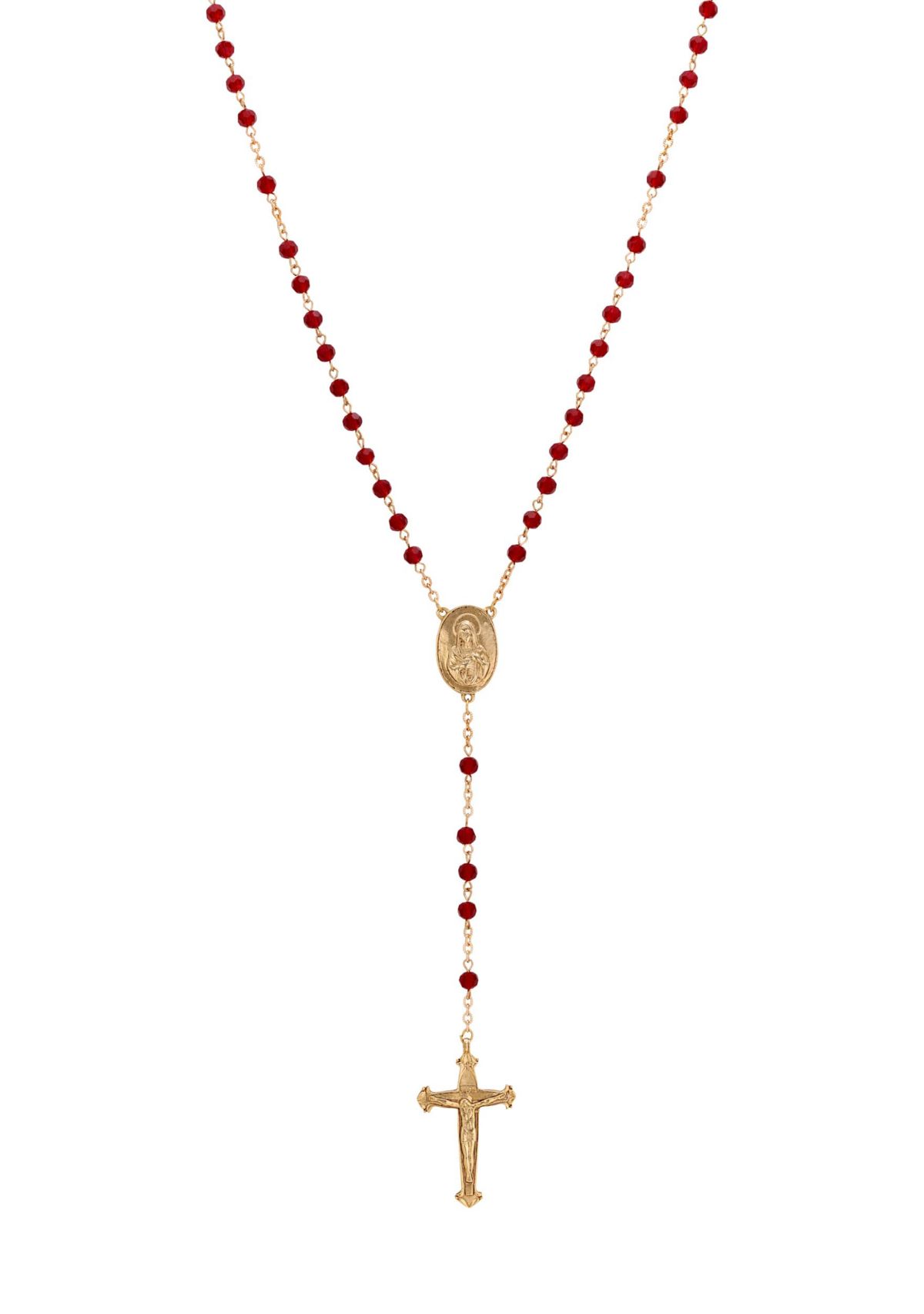 Red Bead Our Lady Of Guadalupe Rosary