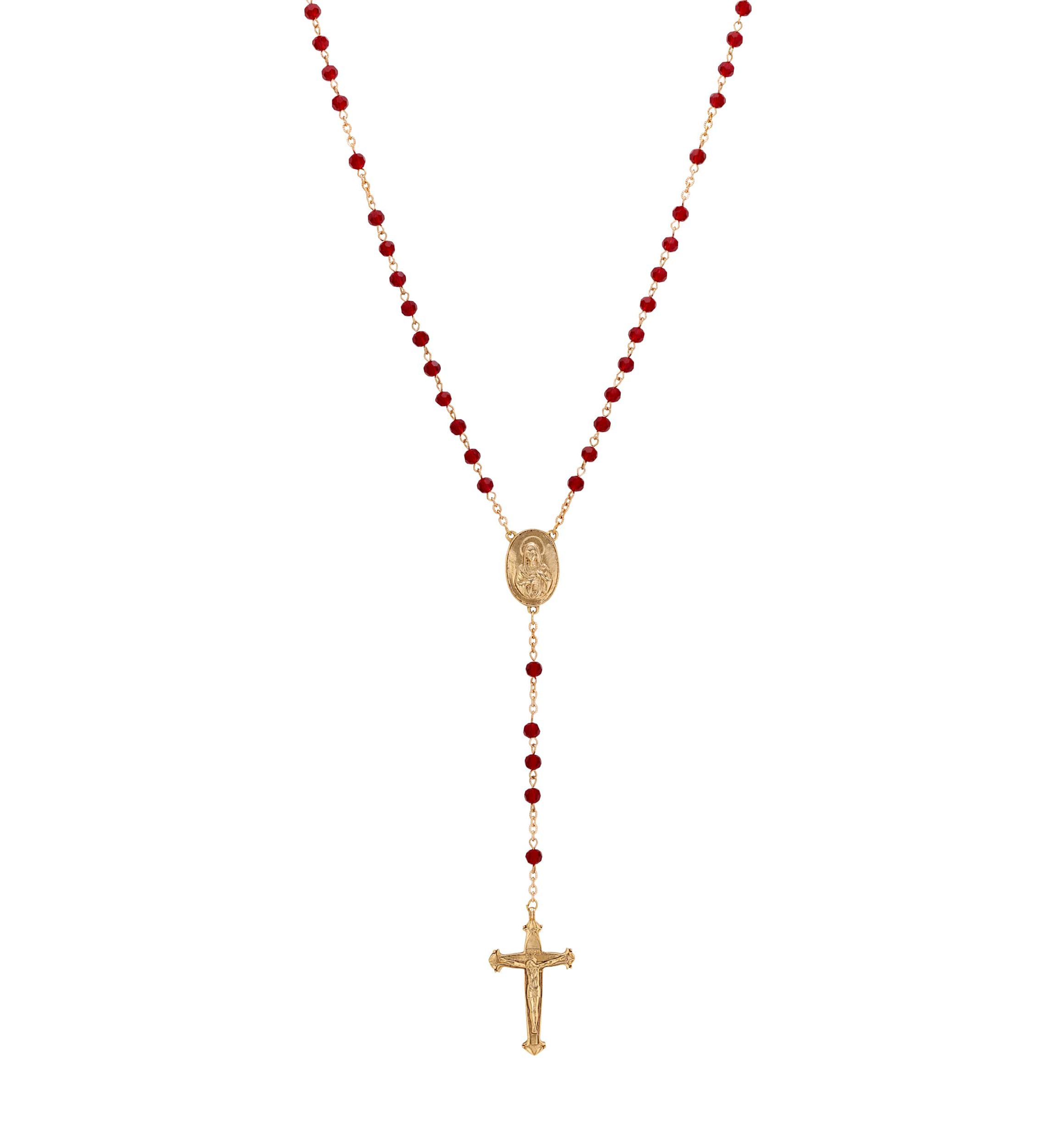 Red Bead Our Lady Of Guadalupe Rosary