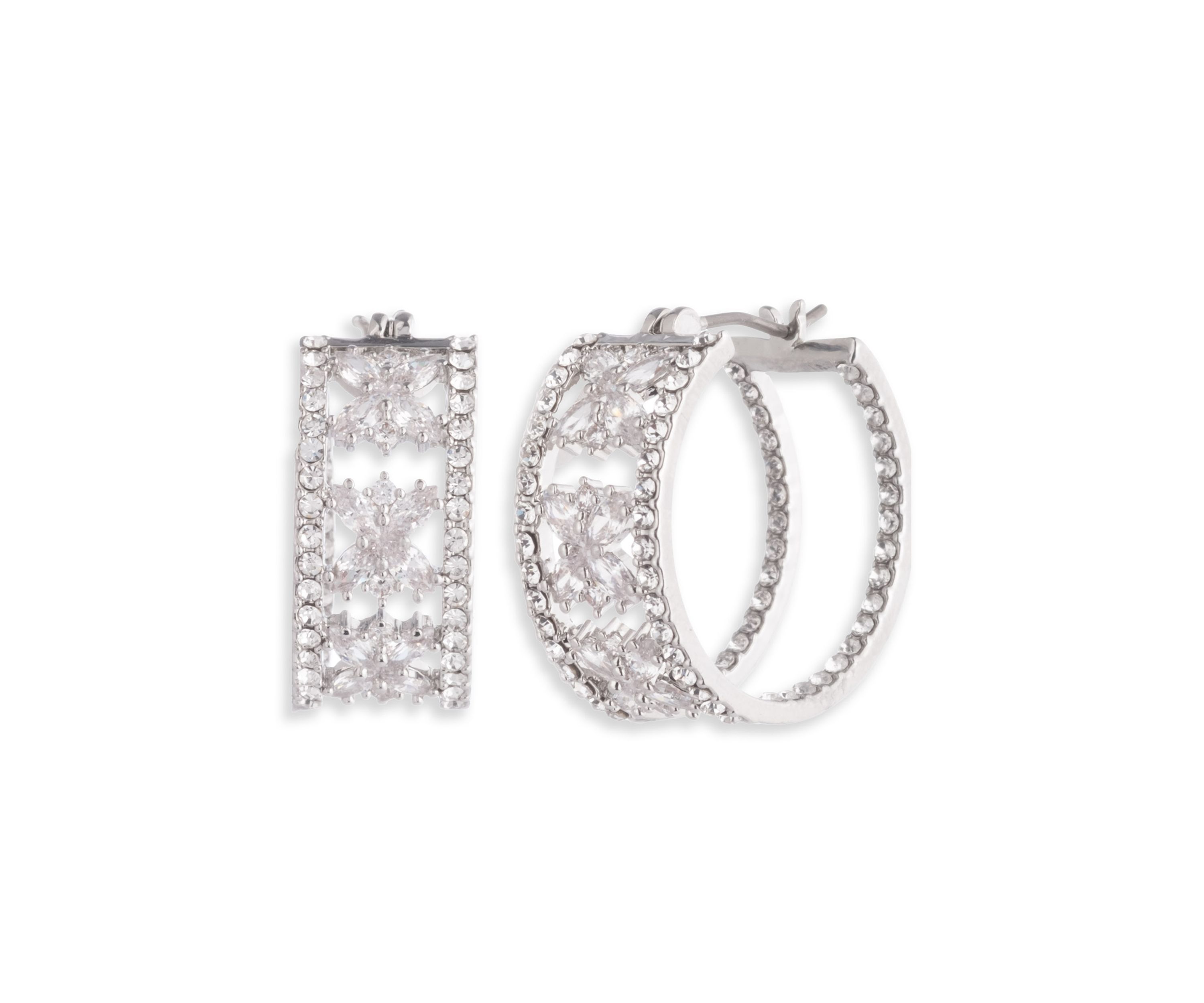 Crystal 20mm Hoop Earrings