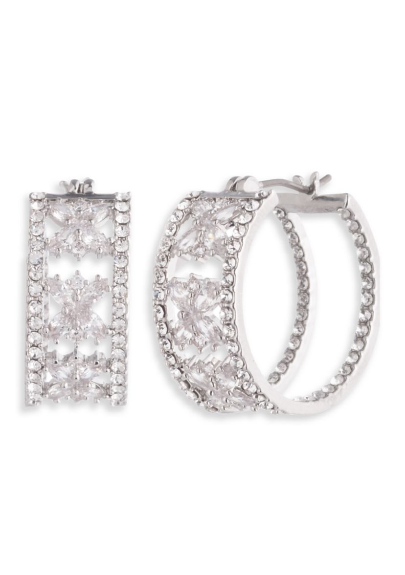 Crystal 20mm Hoop Earrings