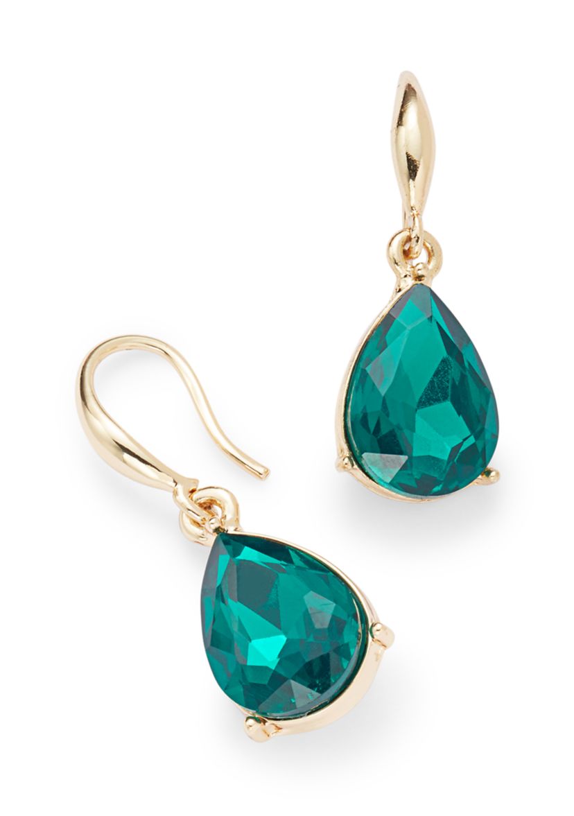 Drop Earrings and Stone Cluster Bracelet Set