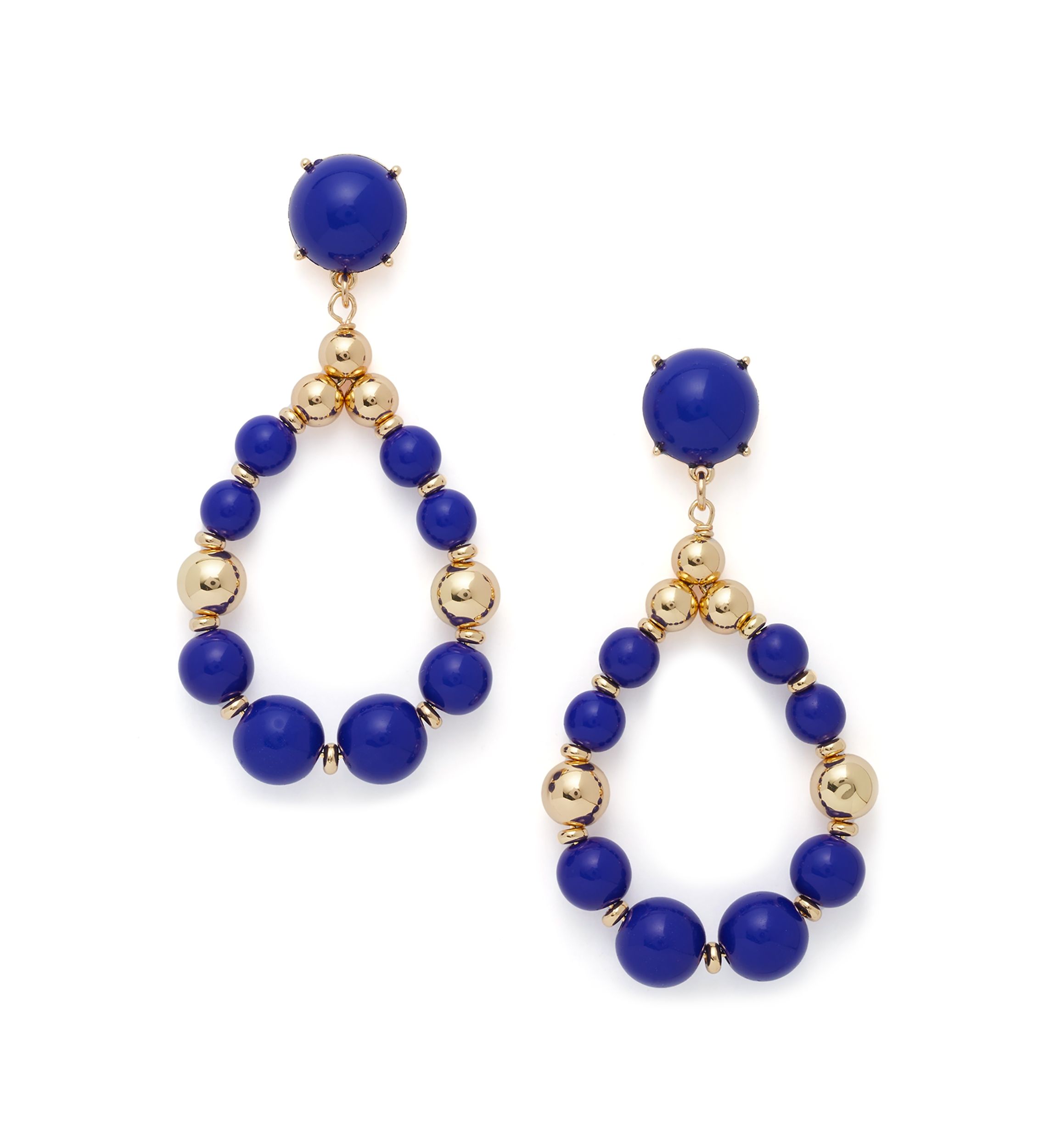 Beaded Orbital Drop Earrings
