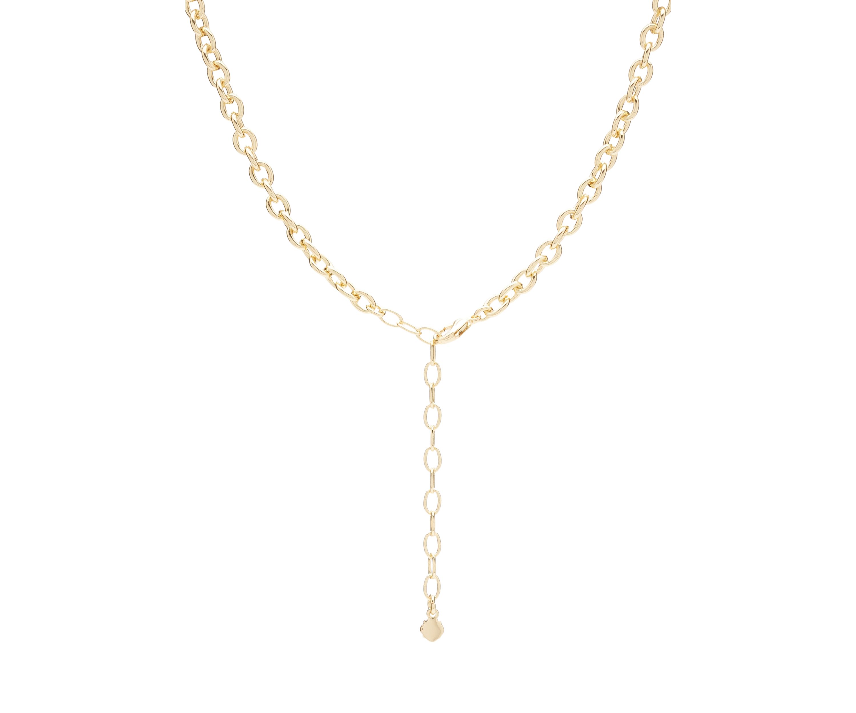 Gold Tone White Spray Color Collar Necklace
