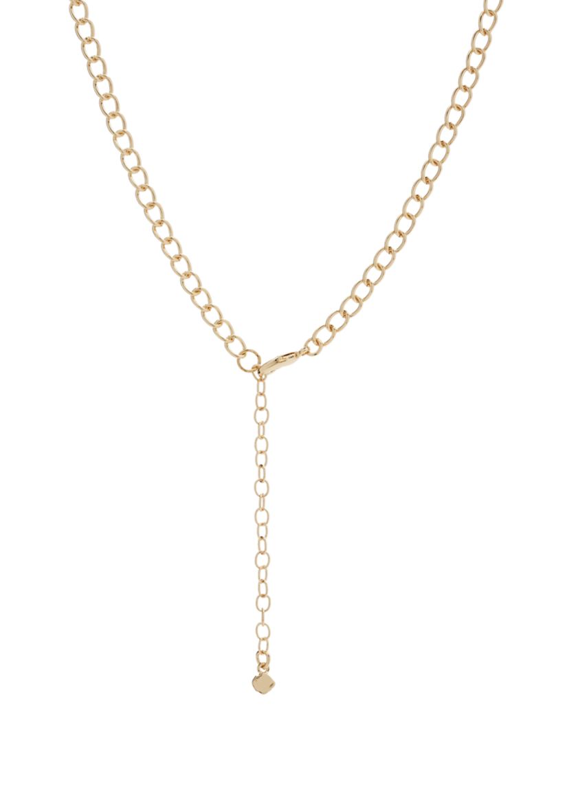 Coral Flower Frontal Gold Necklace