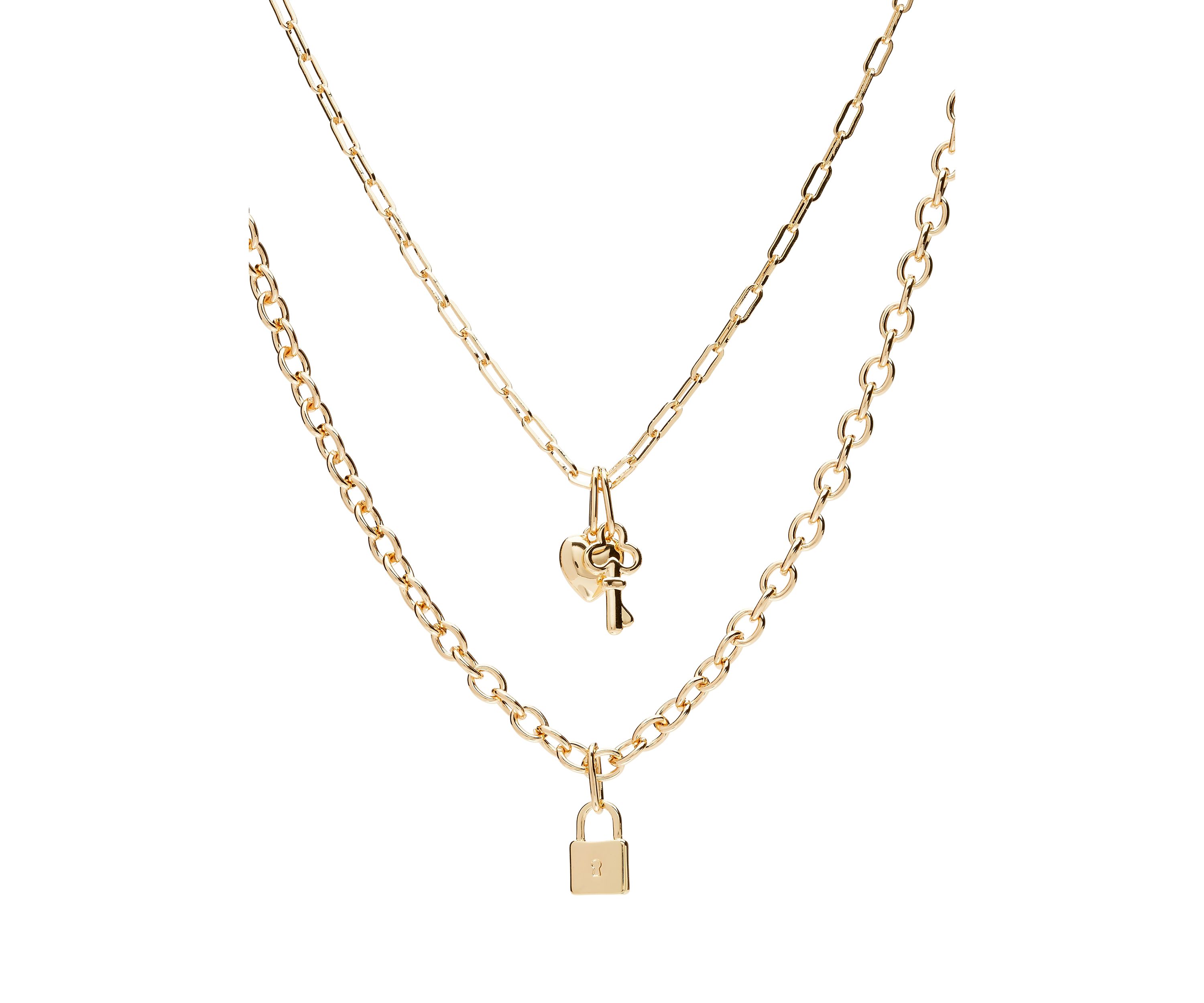 Gold Tone 16" Sapphire Quatrefoil Multi Row Necklace