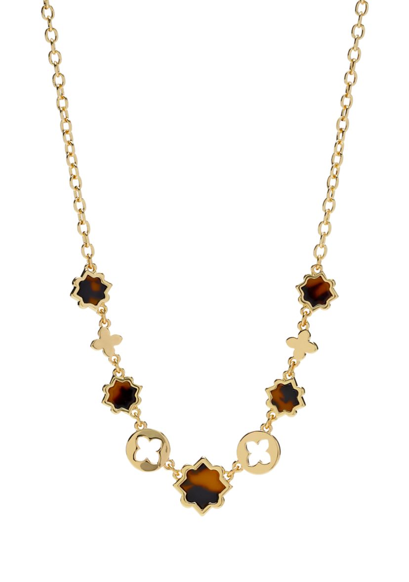 Gold Tone 16" Tortoise Collar Necklace
