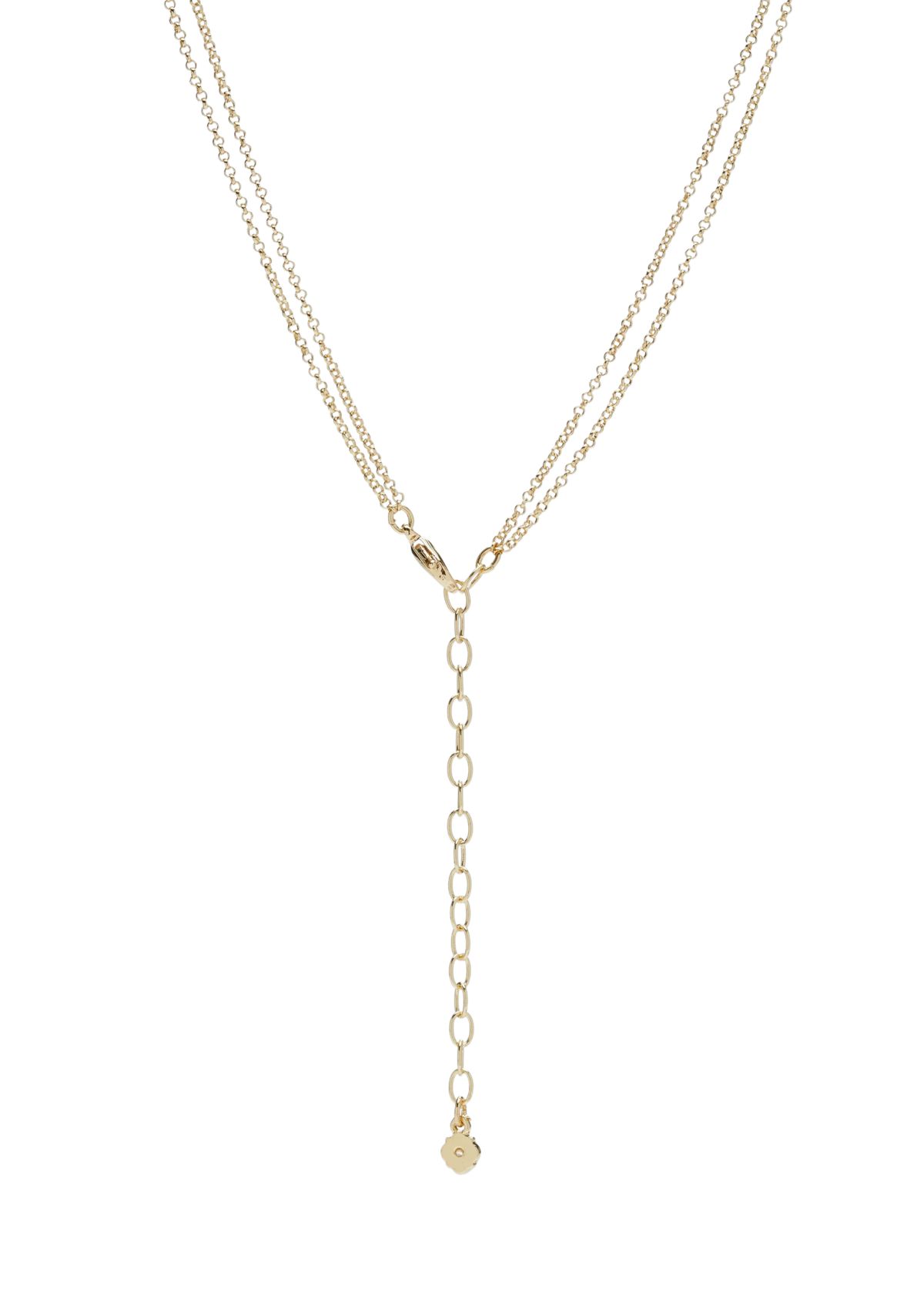 Gold Tone Tortoise Multi Row Necklace