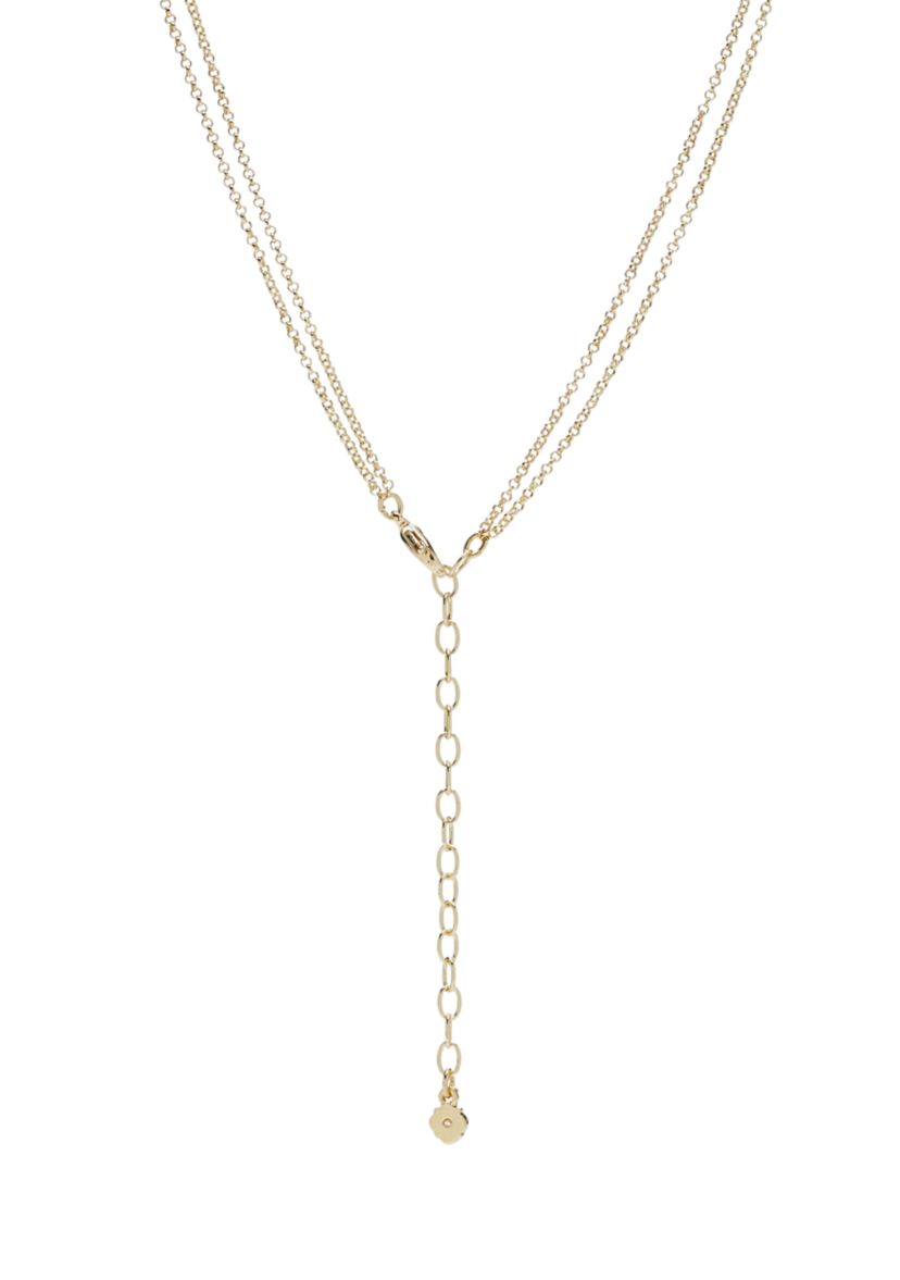 Gold Tone Tortoise Multi Row Necklace