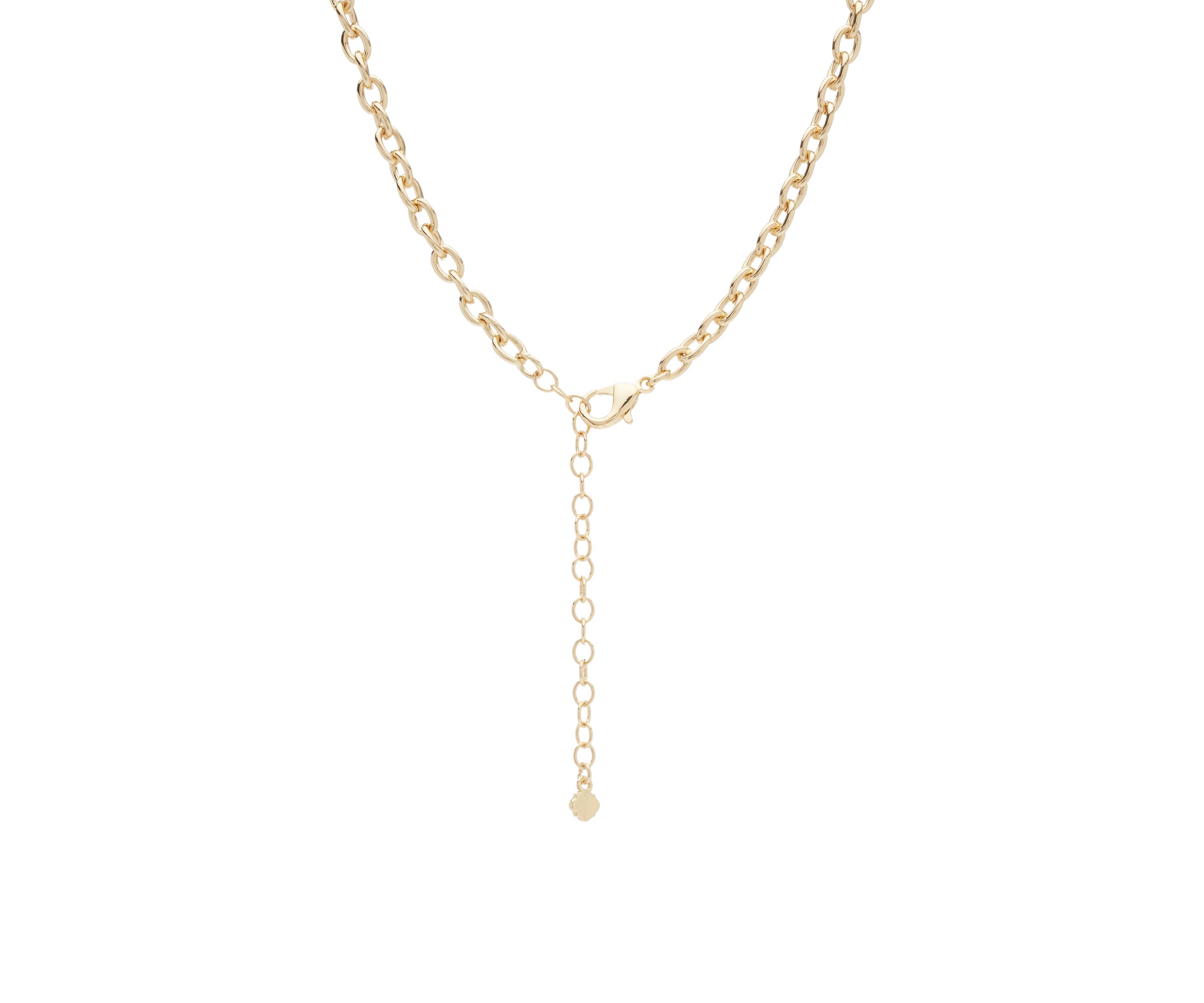 Gold Tone Flower Collar Necklace