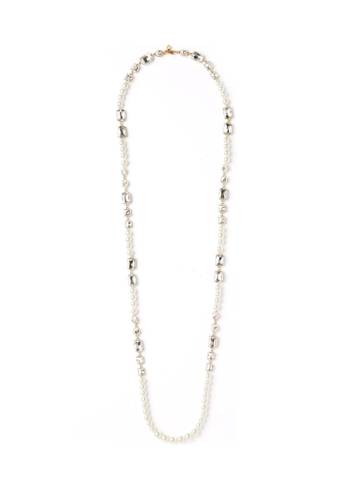 Gold Tone Pearl Strand Necklace
