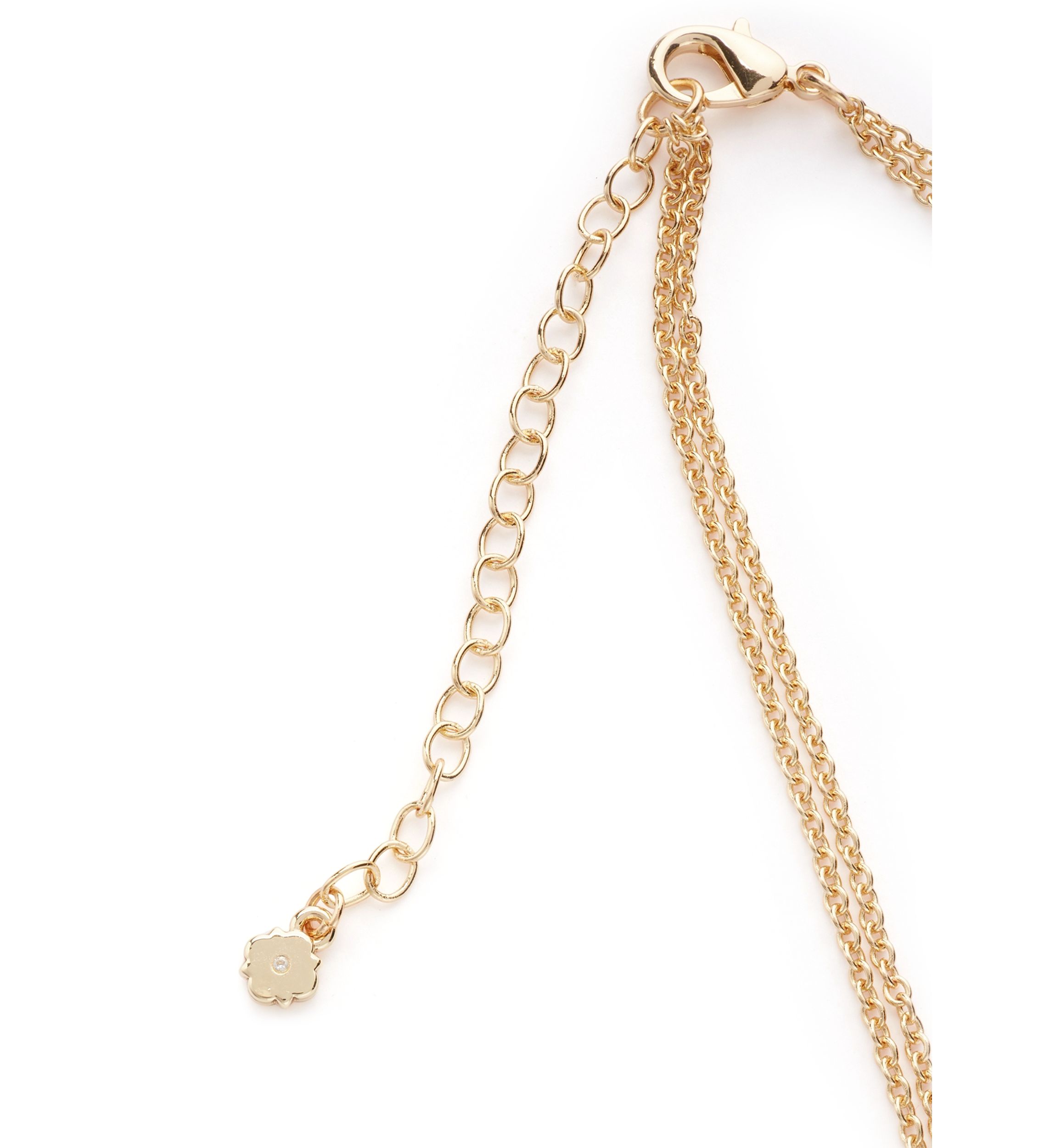 Puffy Heart Multirow Pendant Necklace