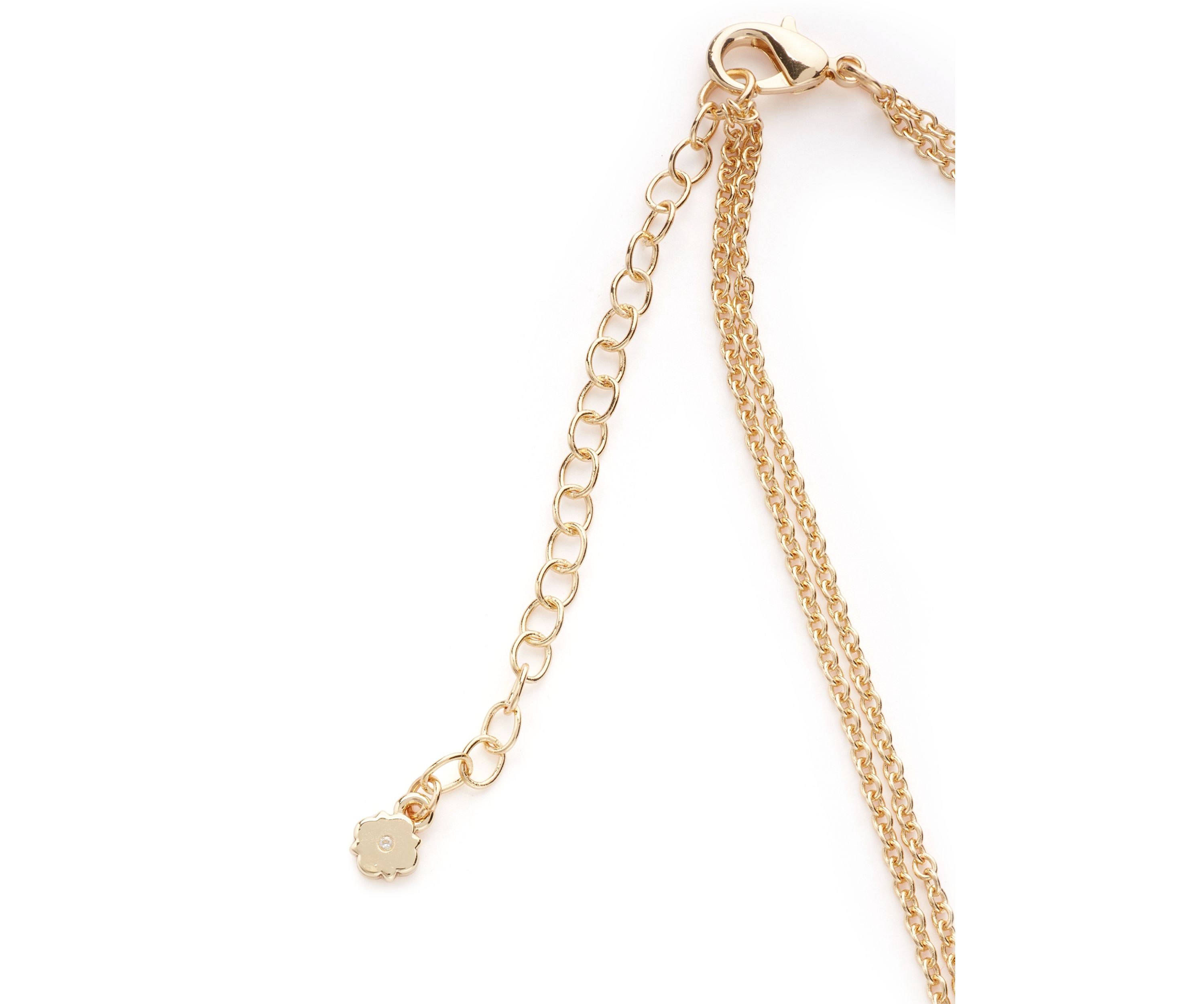 Puffy Heart Multirow Pendant Necklace
