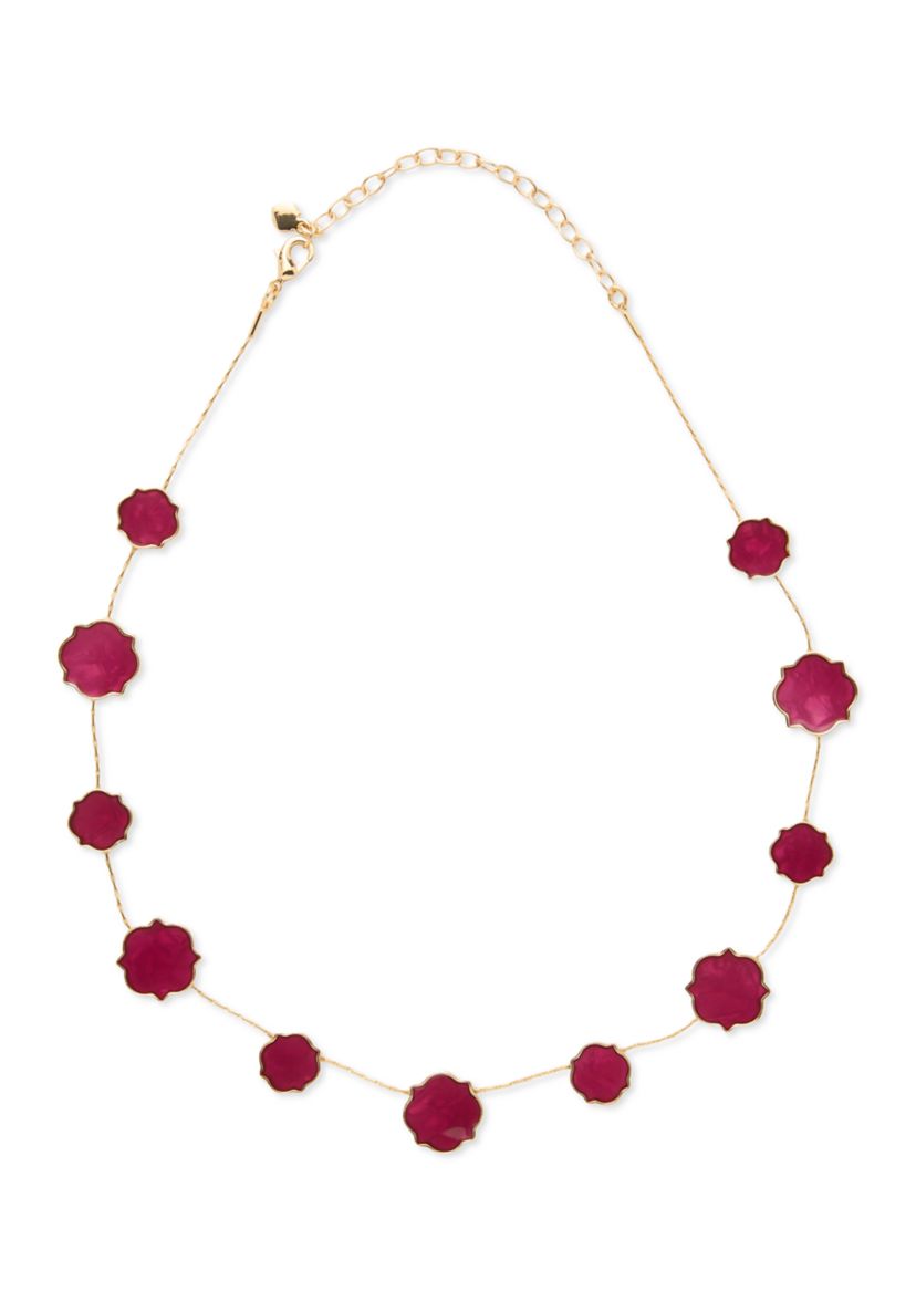 Quatrefoil Motif Collar Necklace
