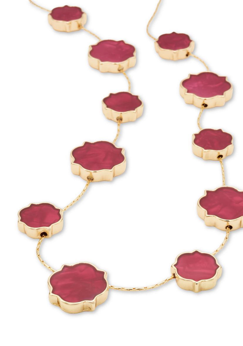 Quatrefoil Motif Collar Necklace
