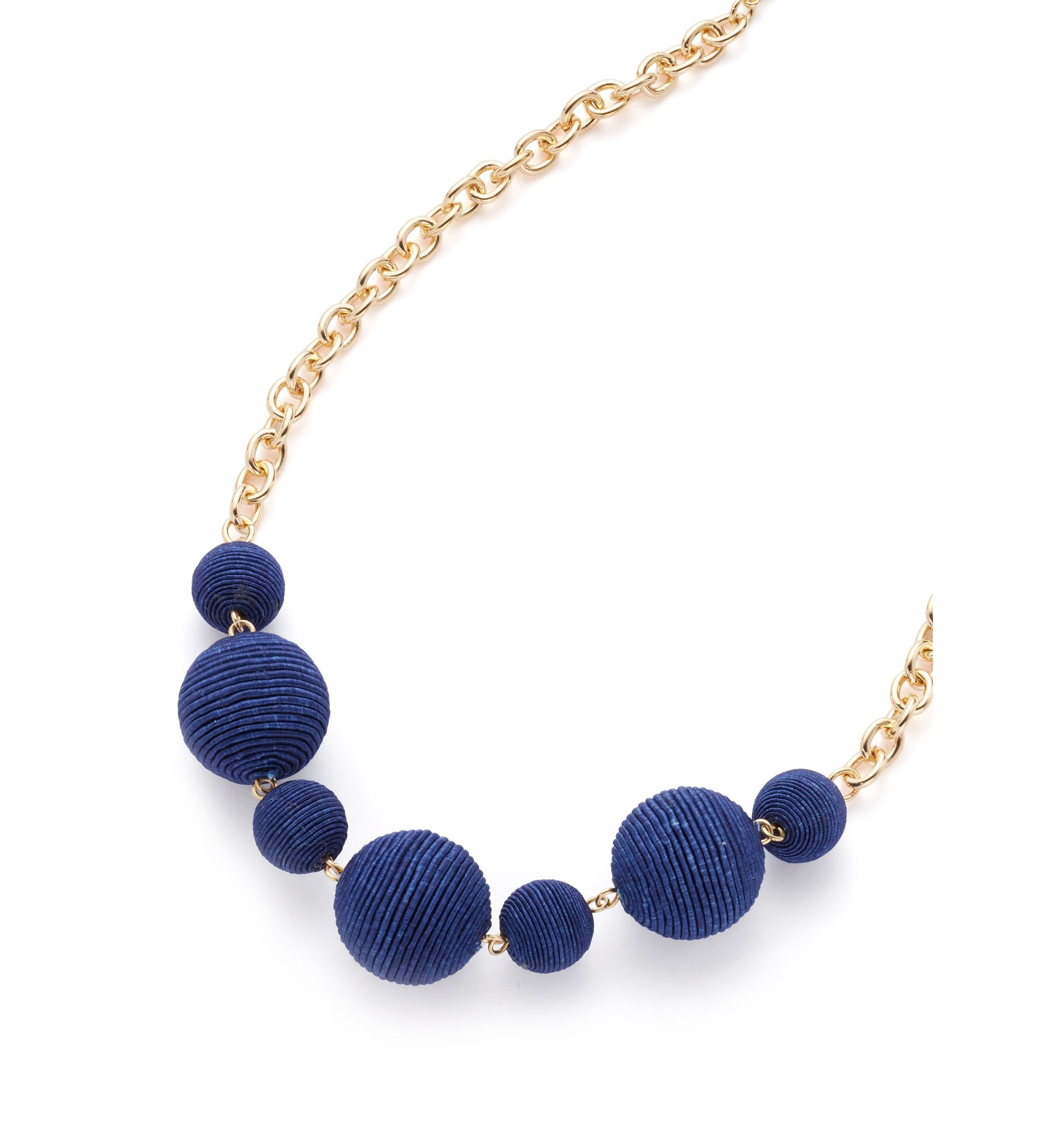 Thread Beaded Frontal Necklace