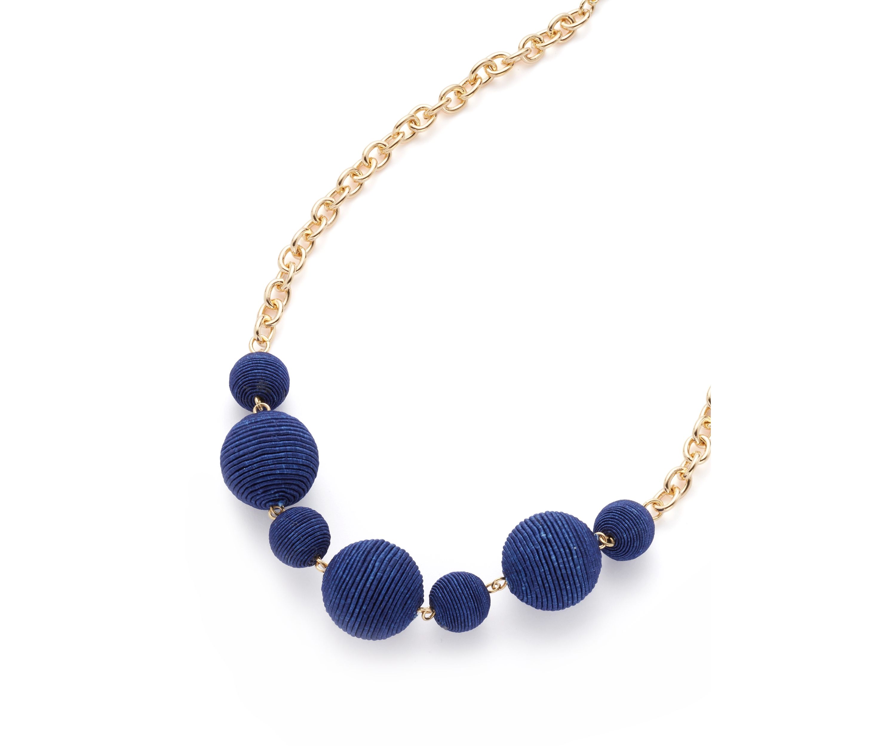 Thread Beaded Frontal Necklace