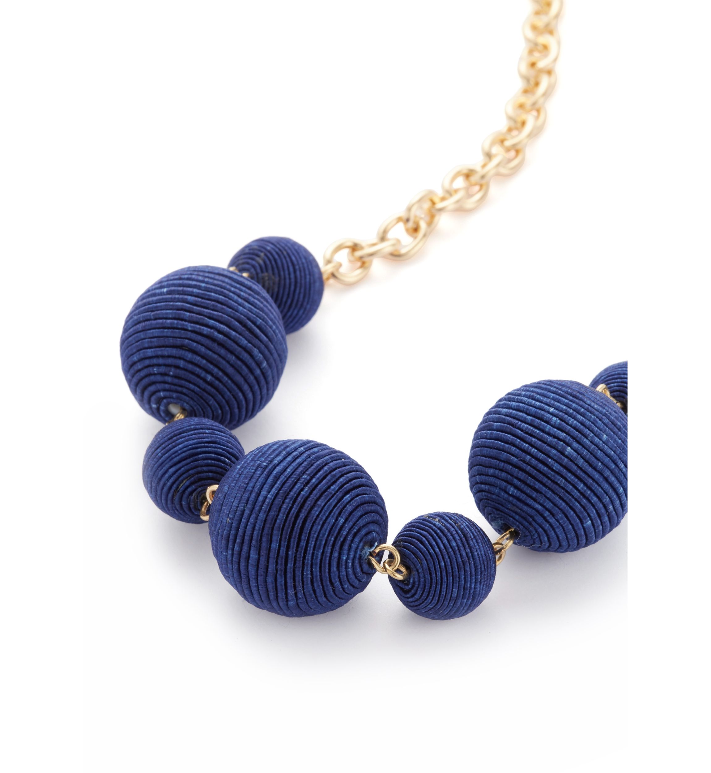 Thread Beaded Frontal Necklace